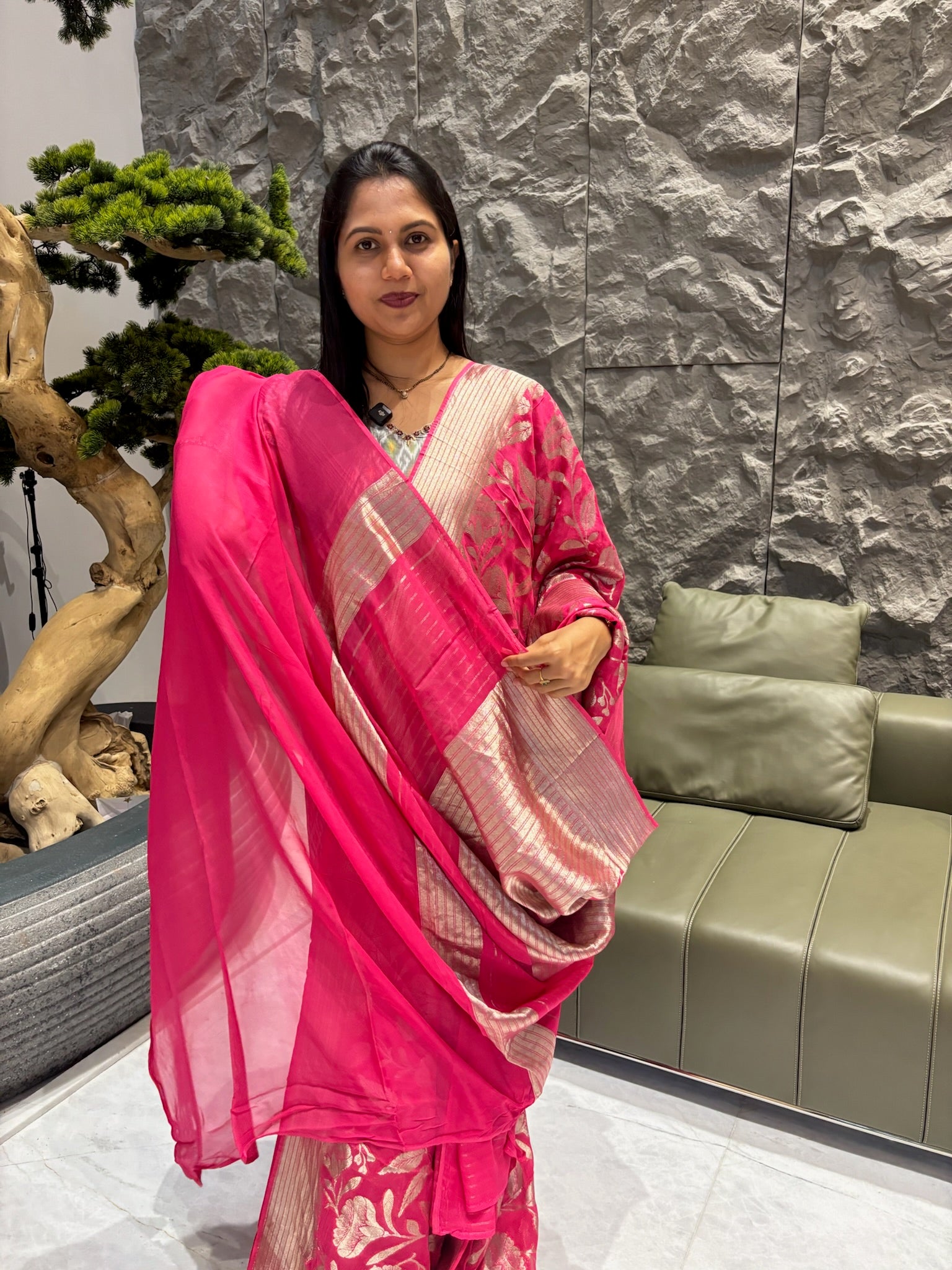 Pure georgette saree