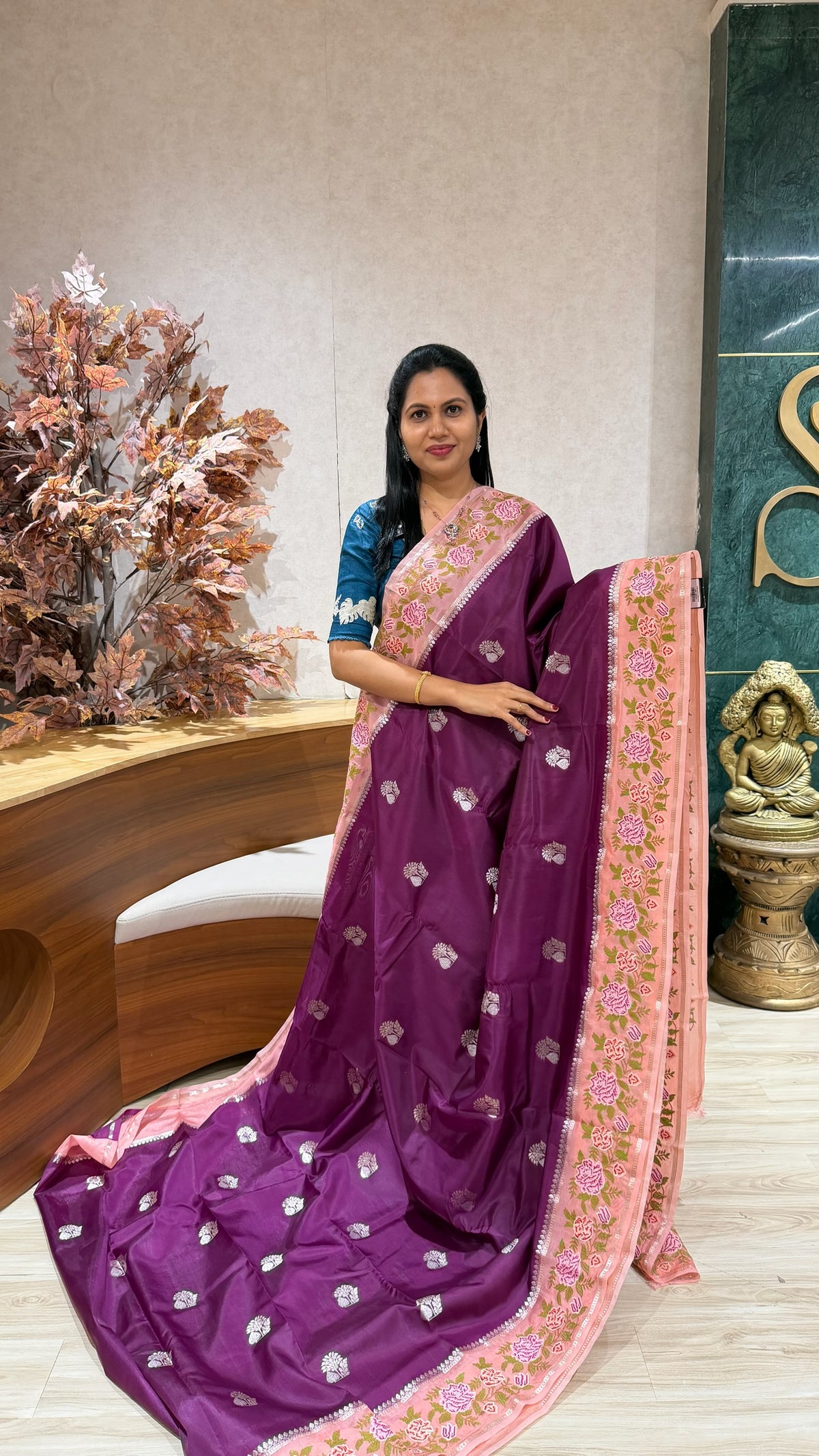 Mango silk embroidery