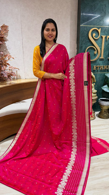 Mashru banaras pink