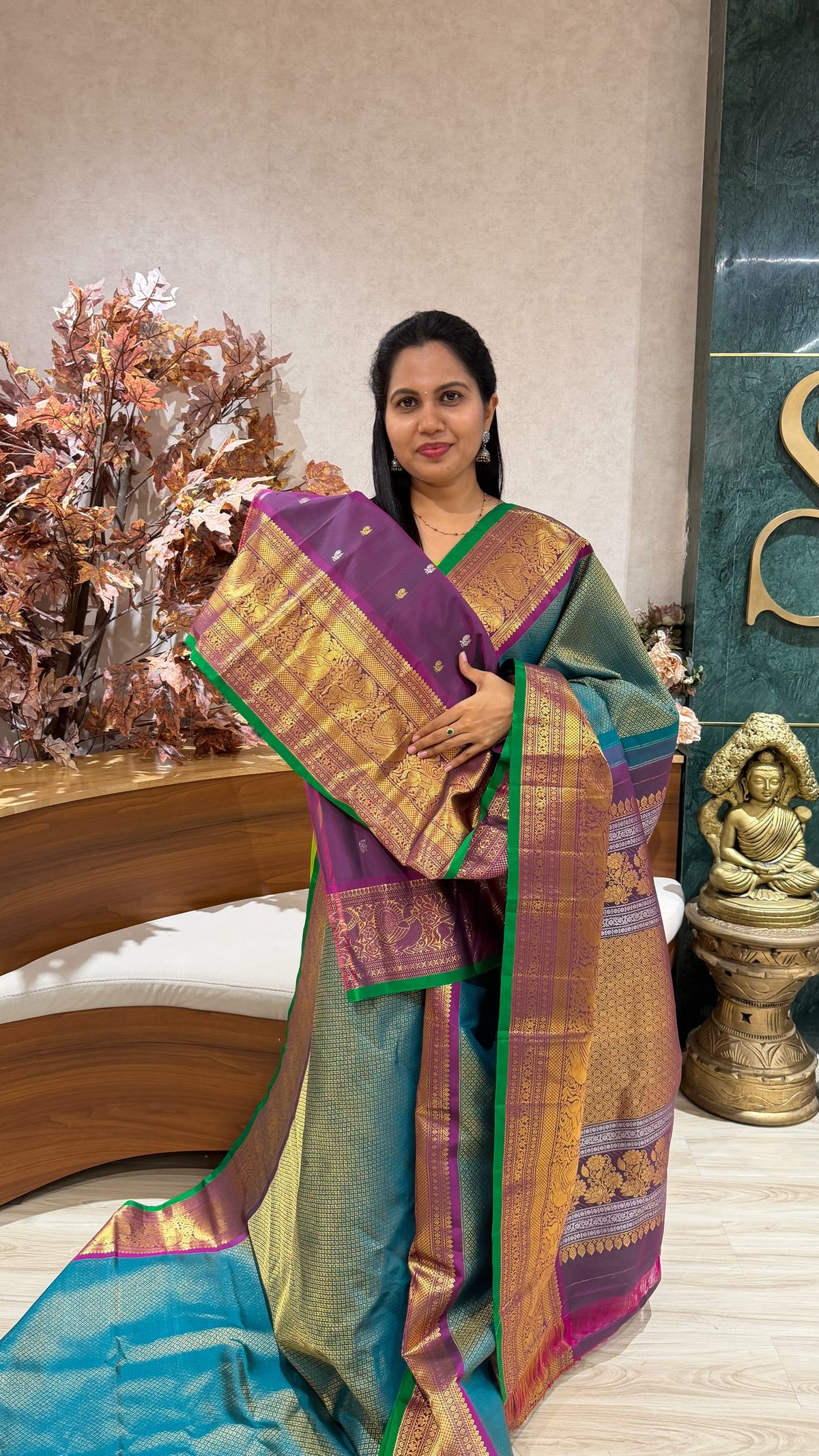 Handloom brocade Gadwal