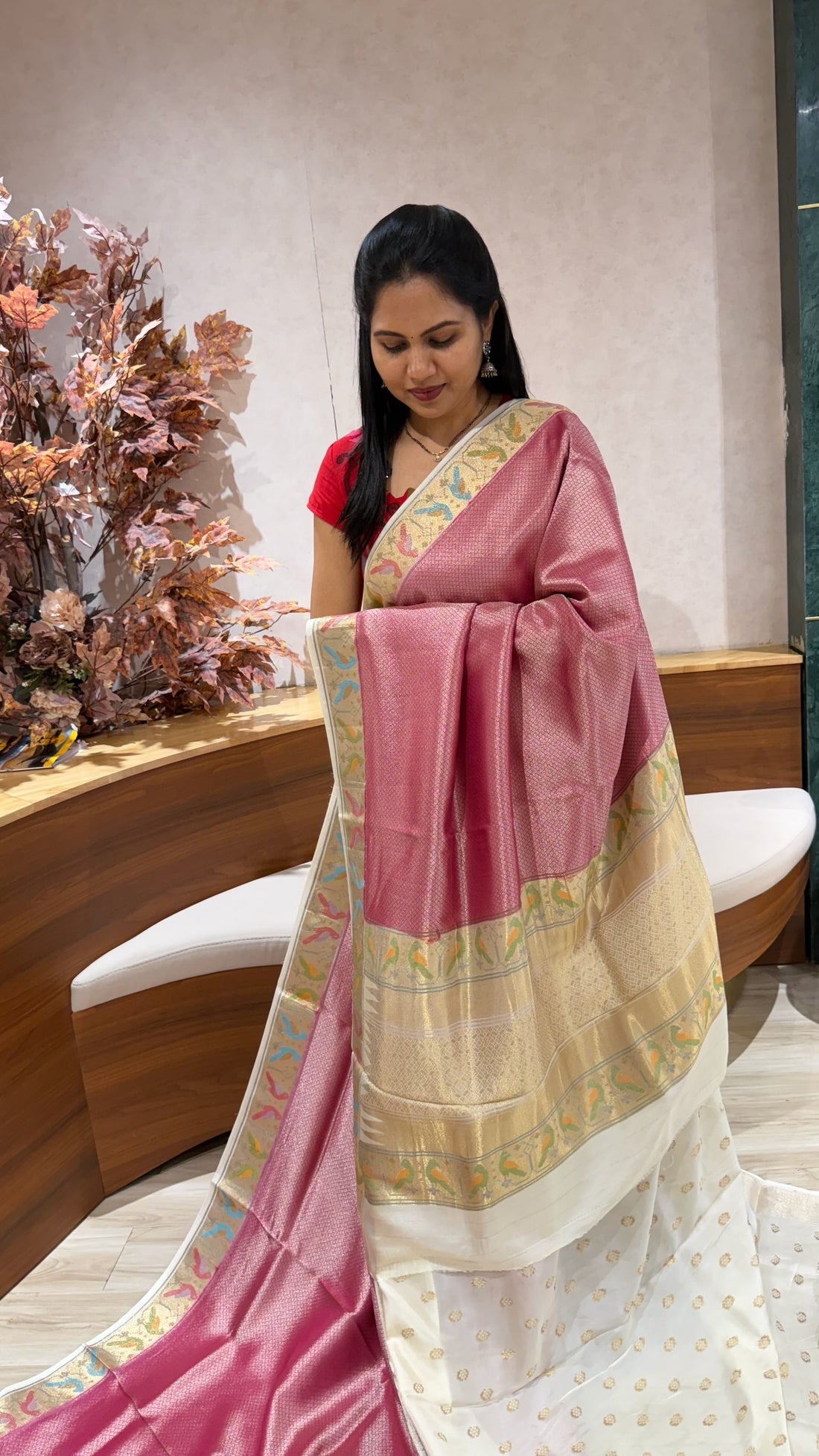 Banaras tissue georgette