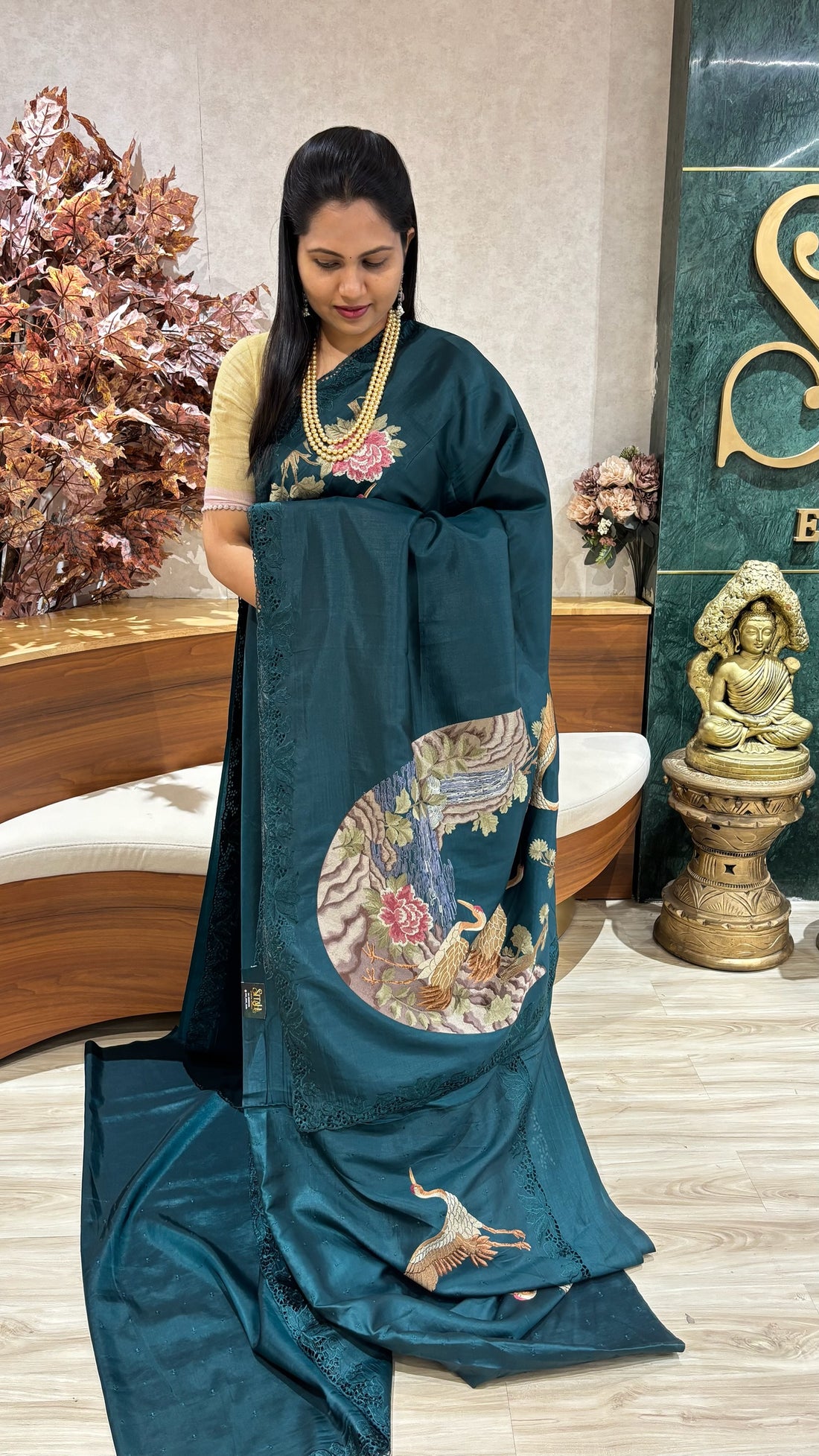 Designer work saree