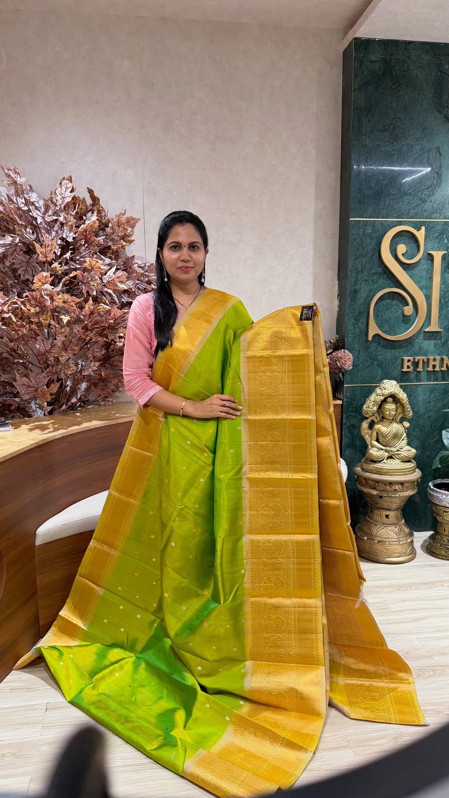 Handloom gadwal pattu