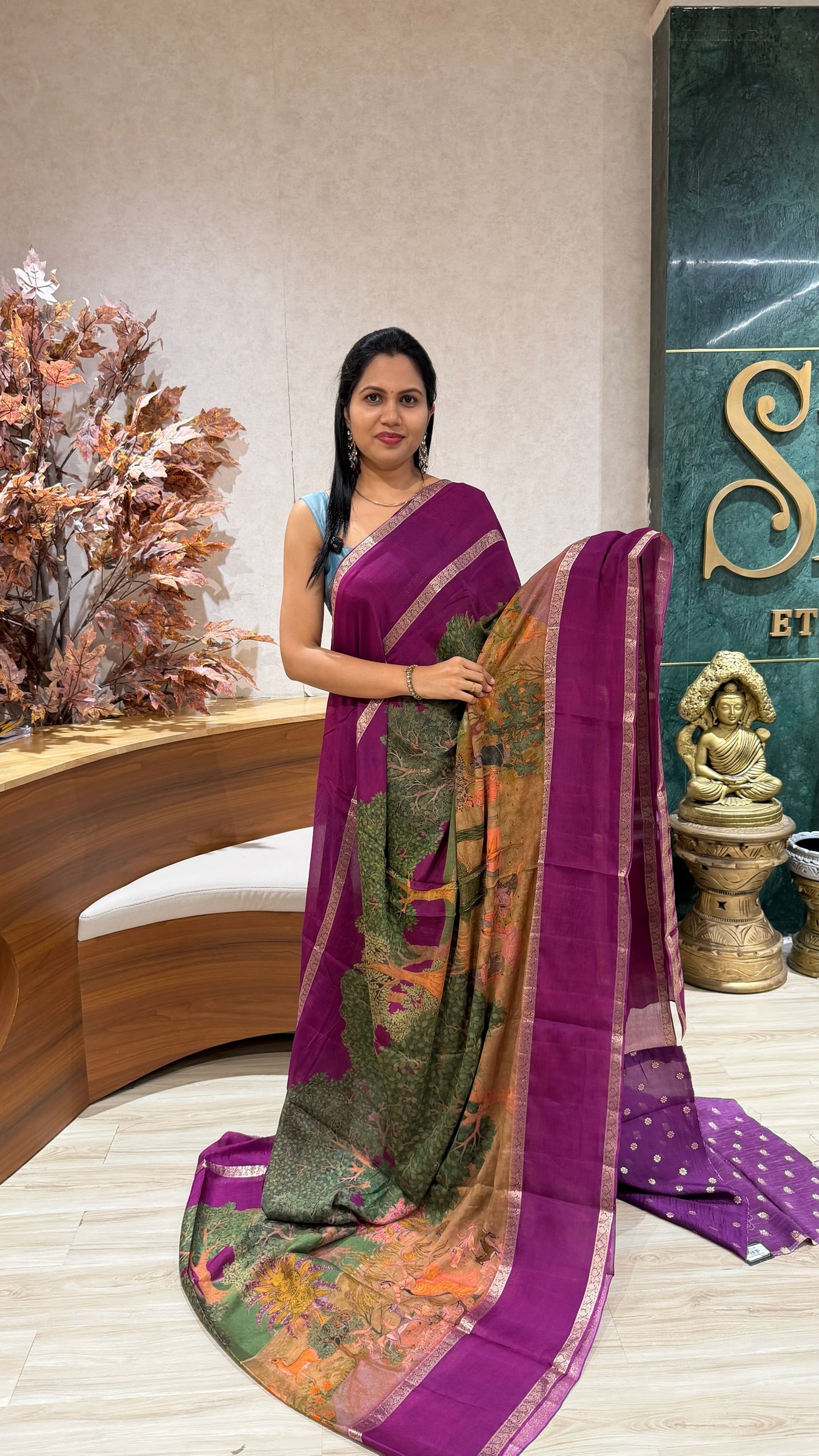 Pure chinnon chiffon