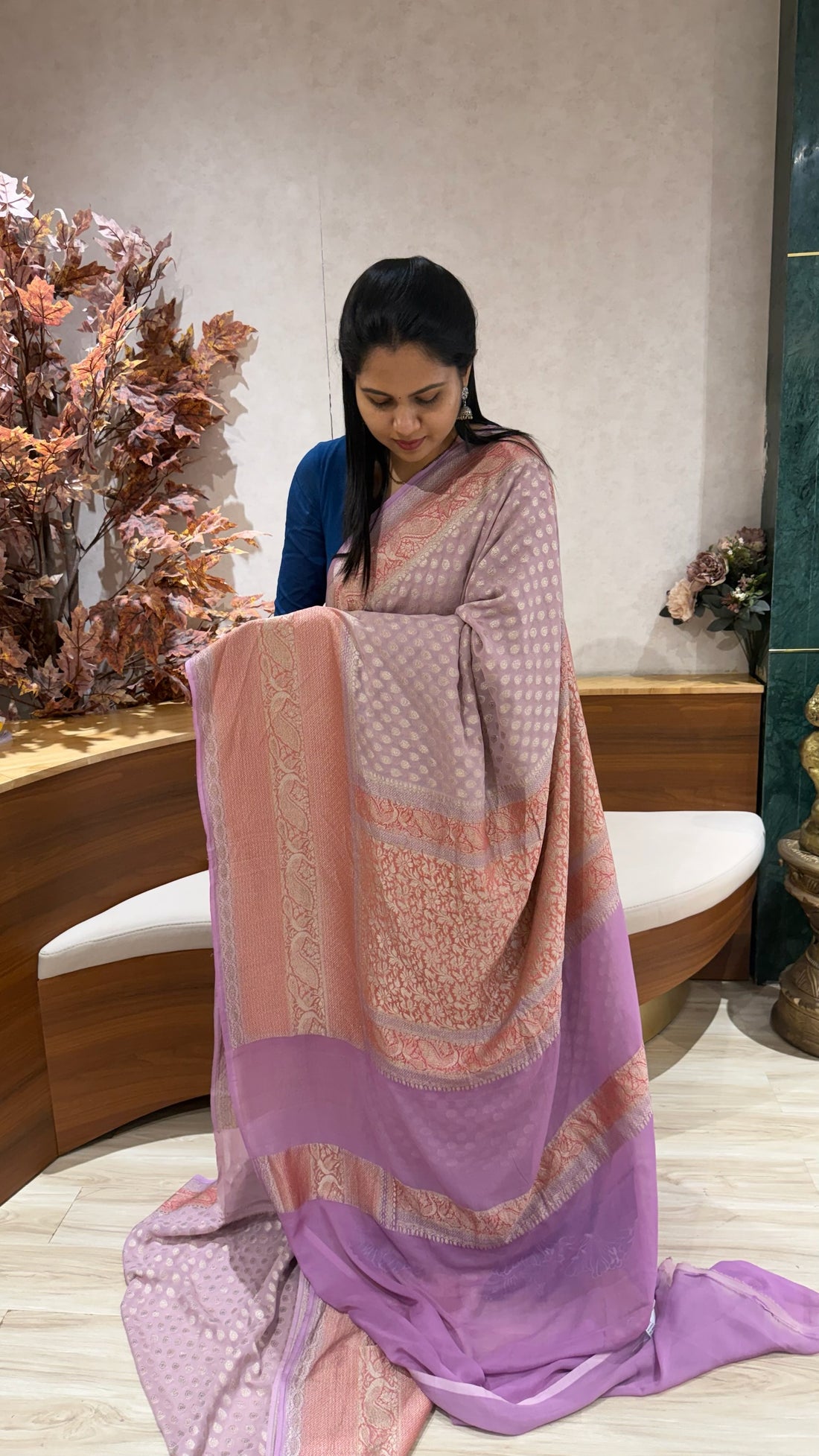 Handloom banaras georgette