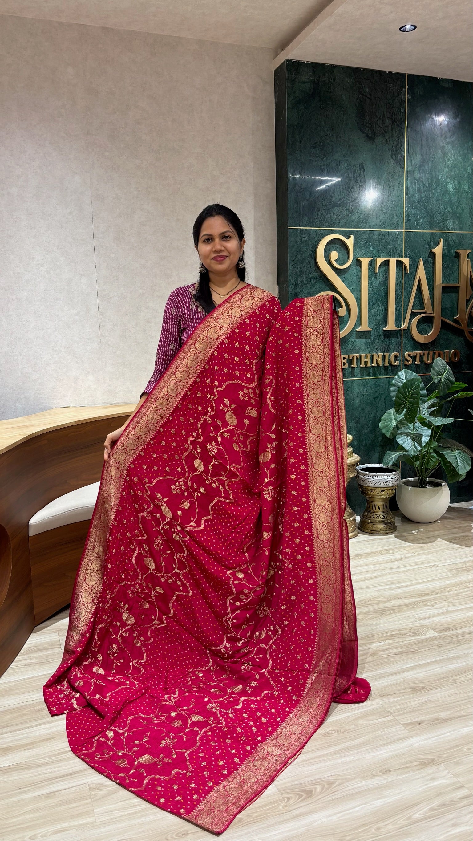 Chinnon bandhini pink