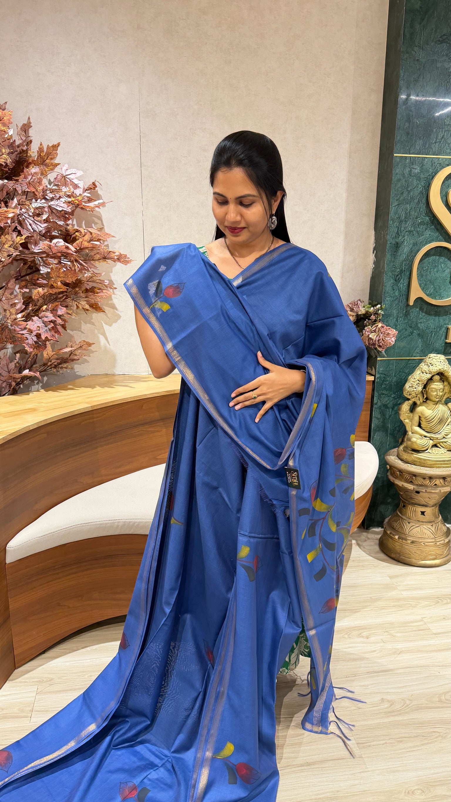 Tussar hand paint