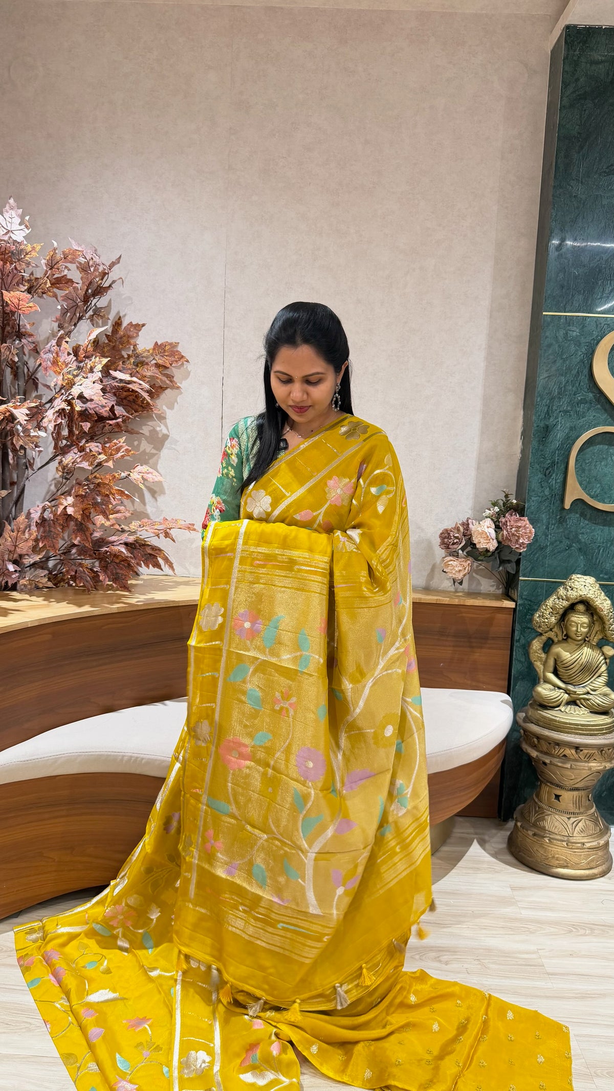 Pure georgette jhamdani