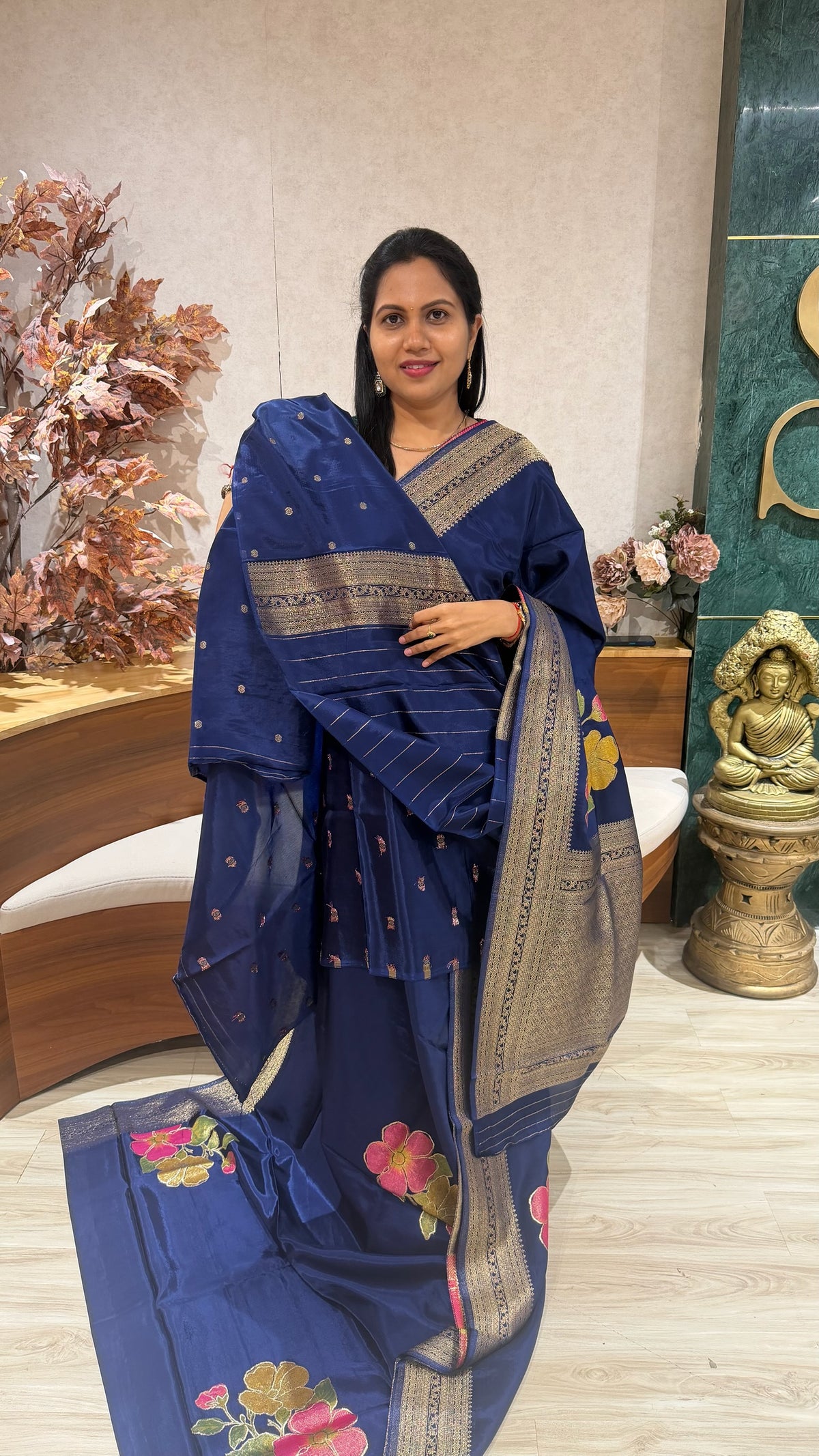 Crepe saree