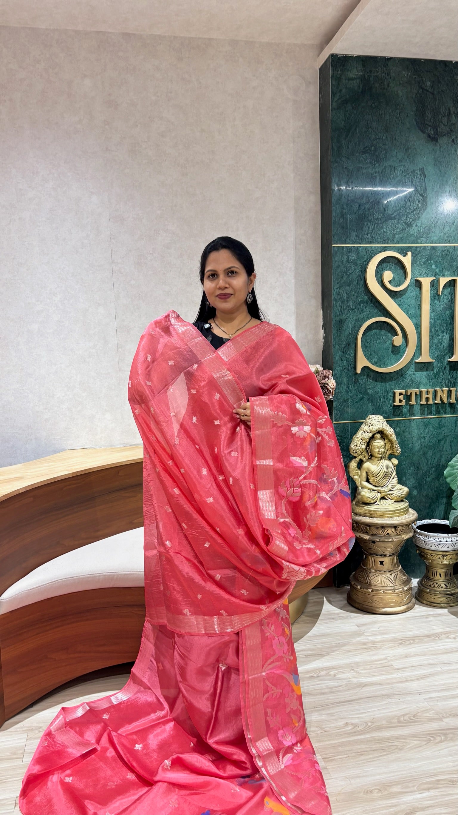 Paper silk skirt border