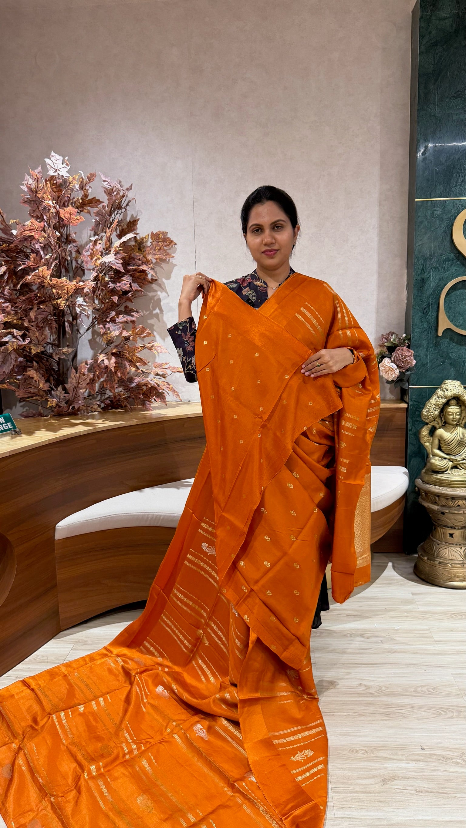 Fancy tussar orange