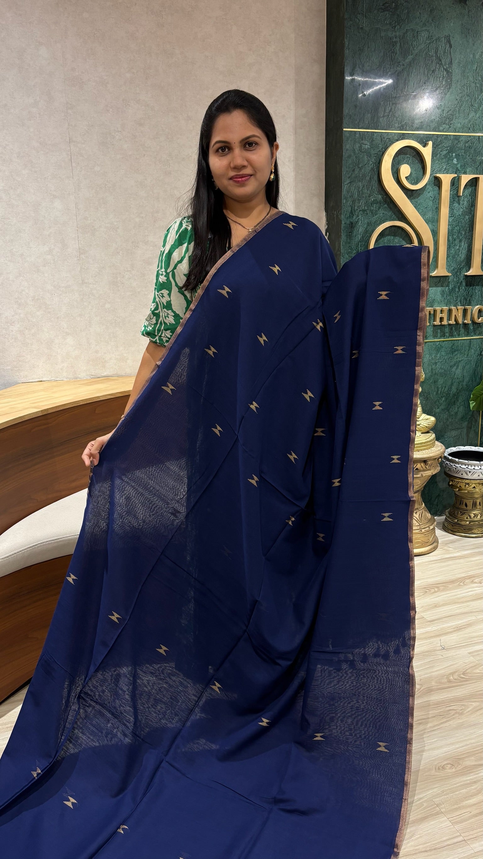 Mul cotton navy blue