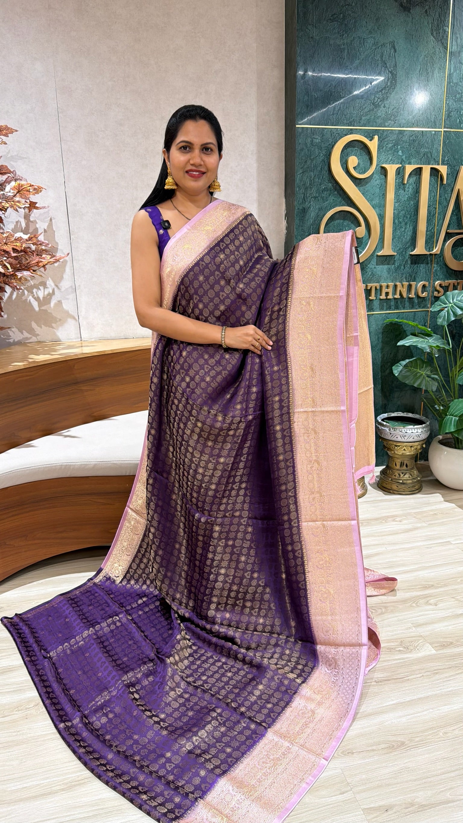 Kanchi crepe weaving