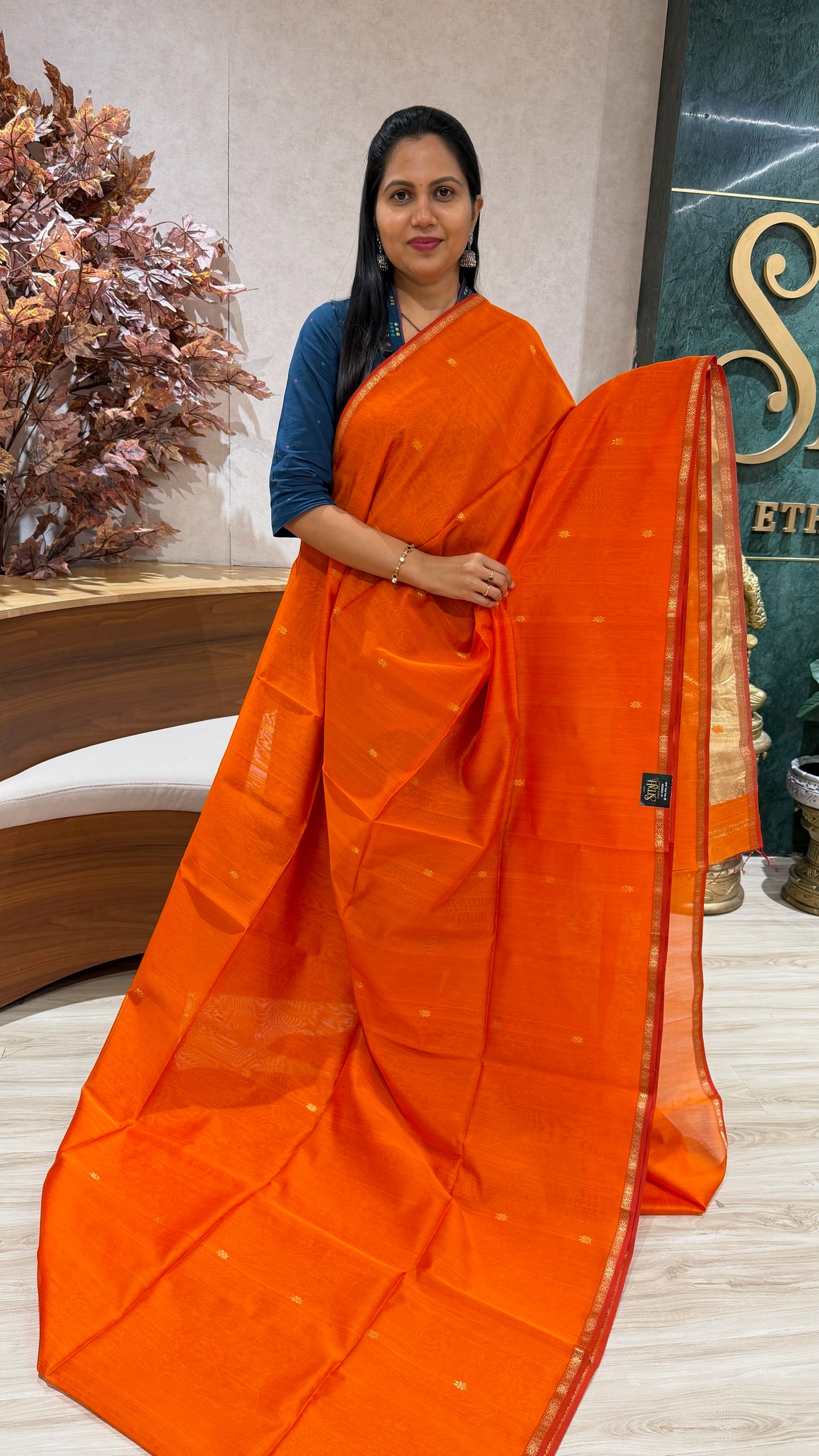 Maheswari tissue pallu