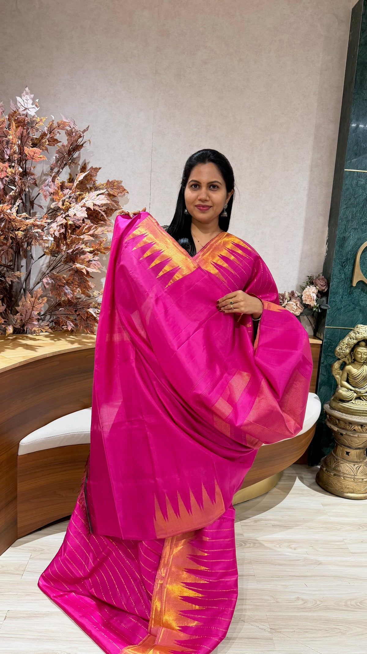 Handloom Gadwal tissue border