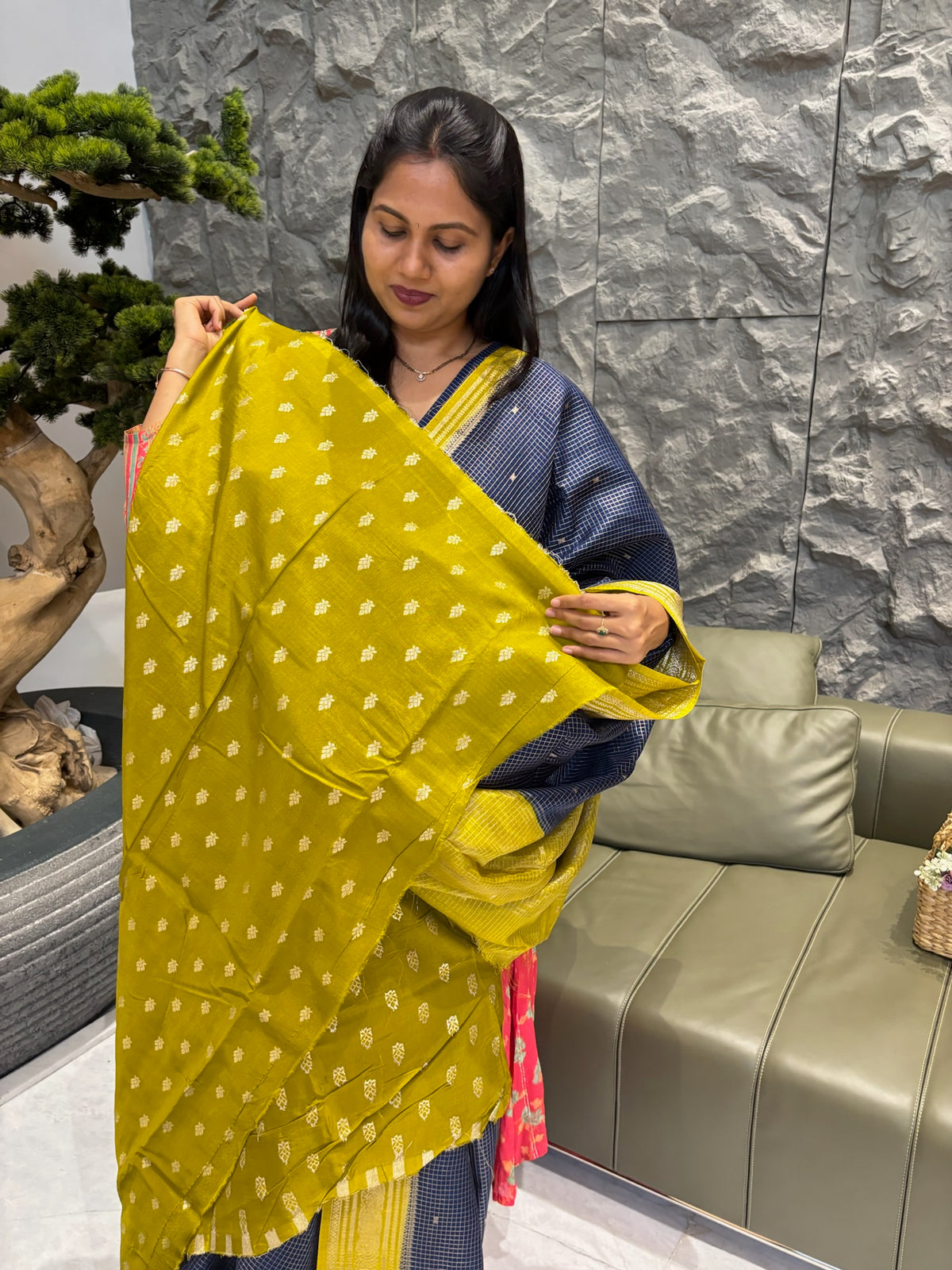Mysore silk blue