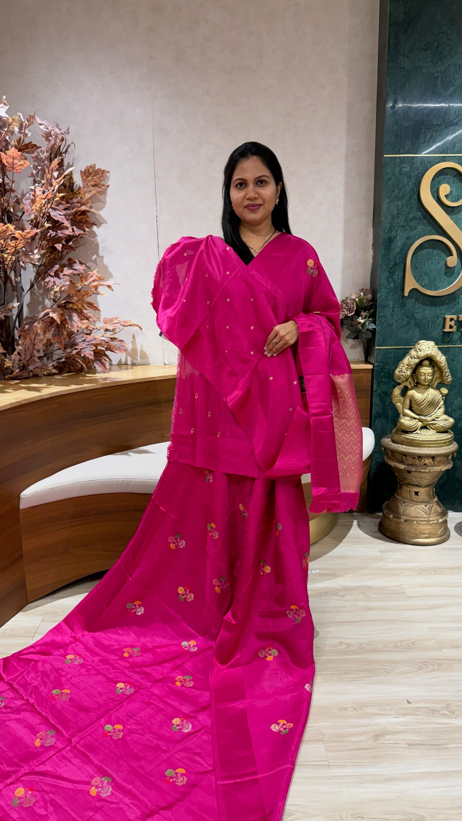 Fancy tussar pink