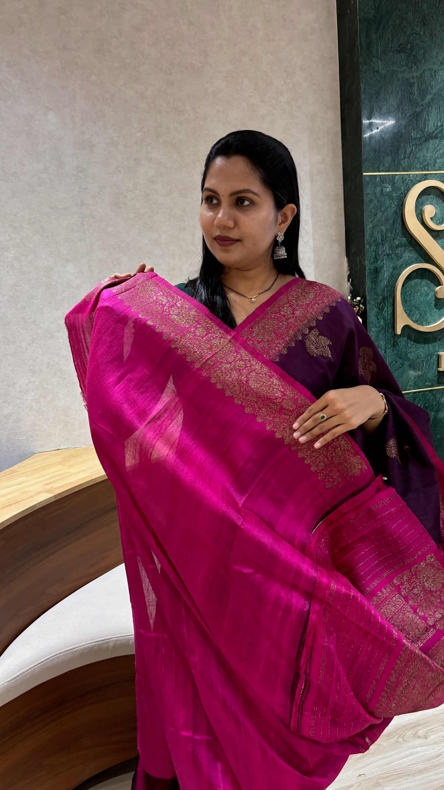 Handloom raw silk saree