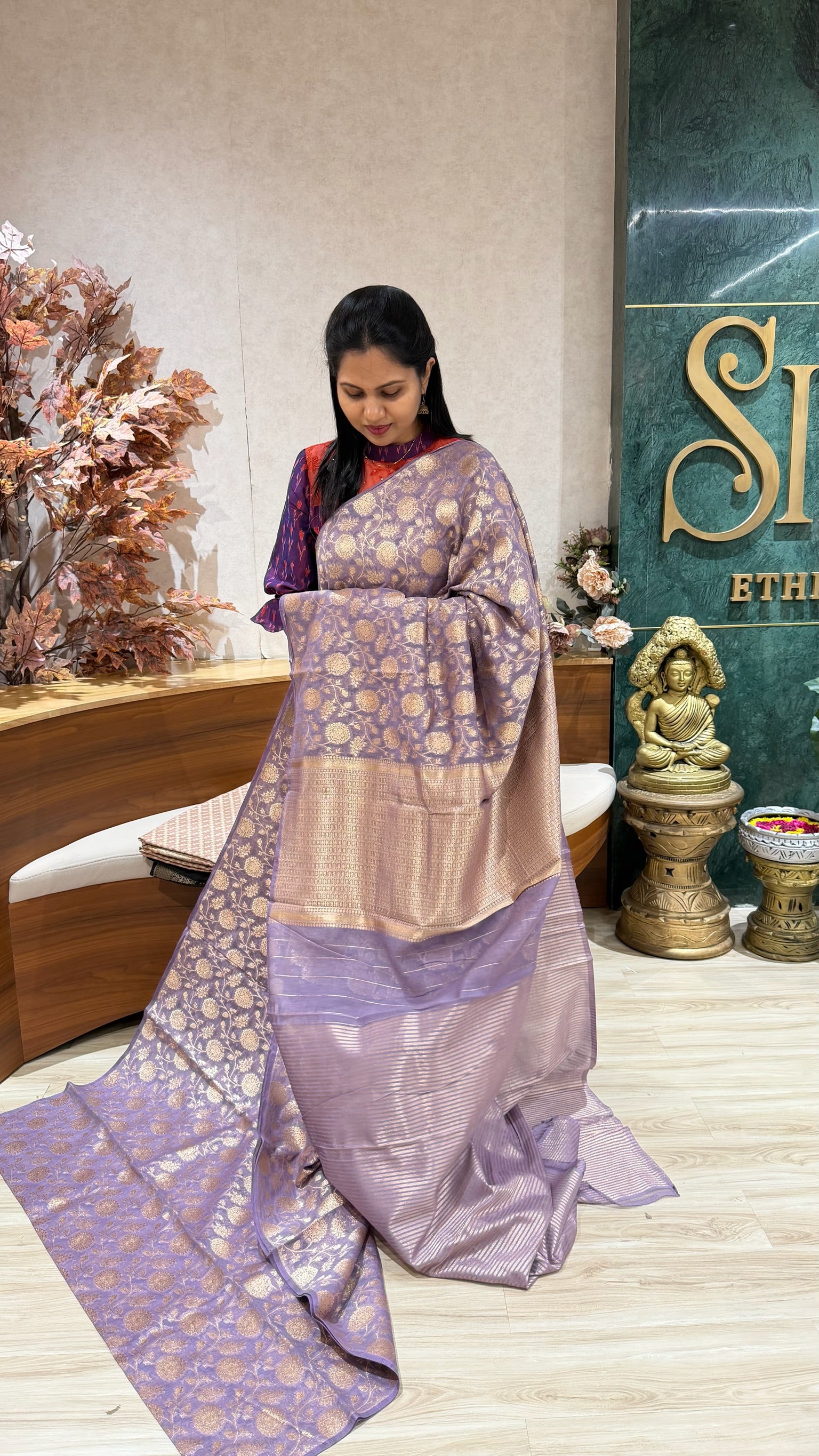 Banaras weaving allover - sale