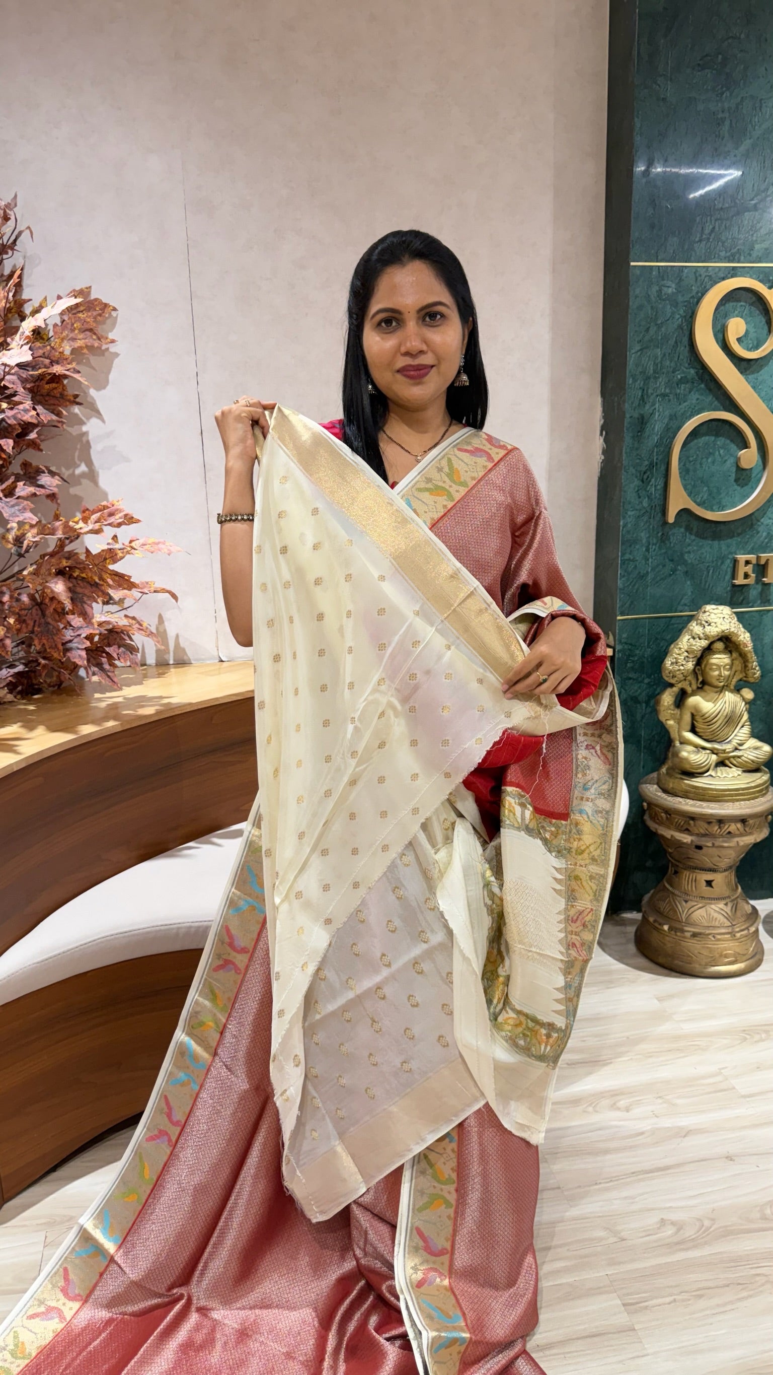 Banaras tissue georgette
