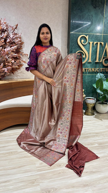 Tissue banaras floral paithani