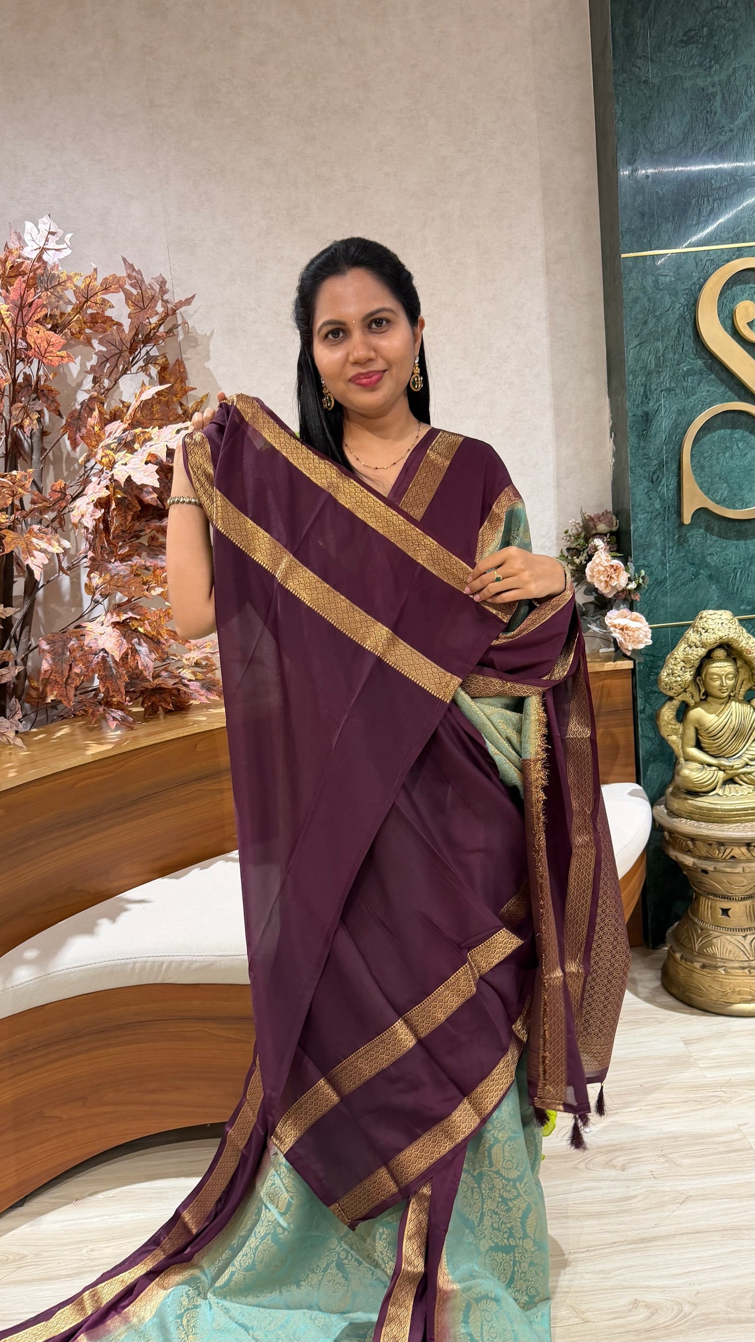 Brocade Mysore silk-sale