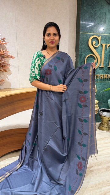 Tussar hand paint
