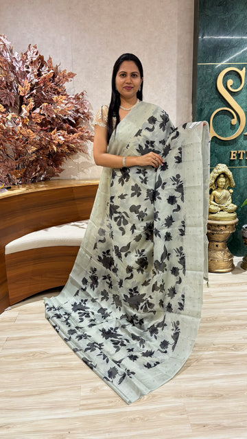 Silk kota pista green