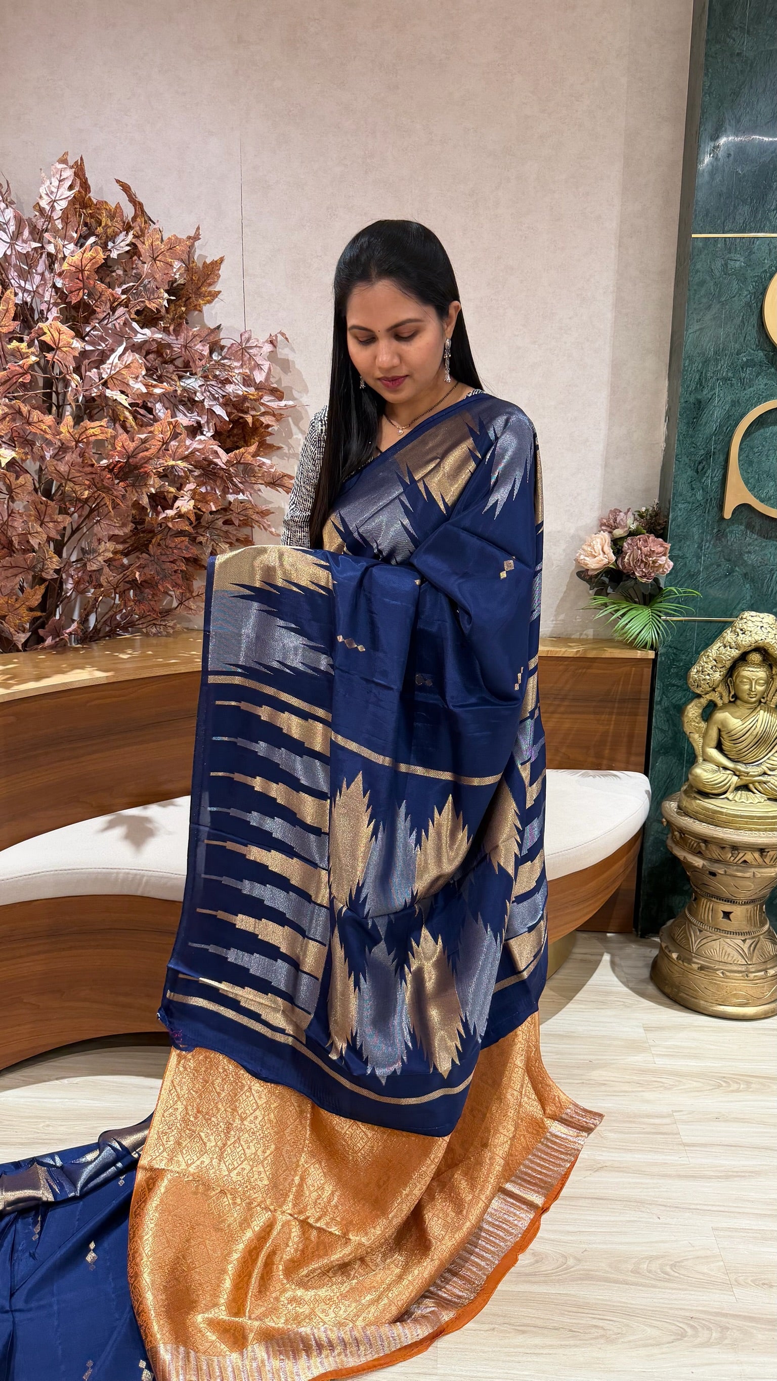 Russian silk temple border