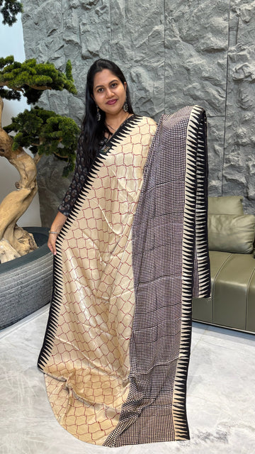 Pure modal silk light beige