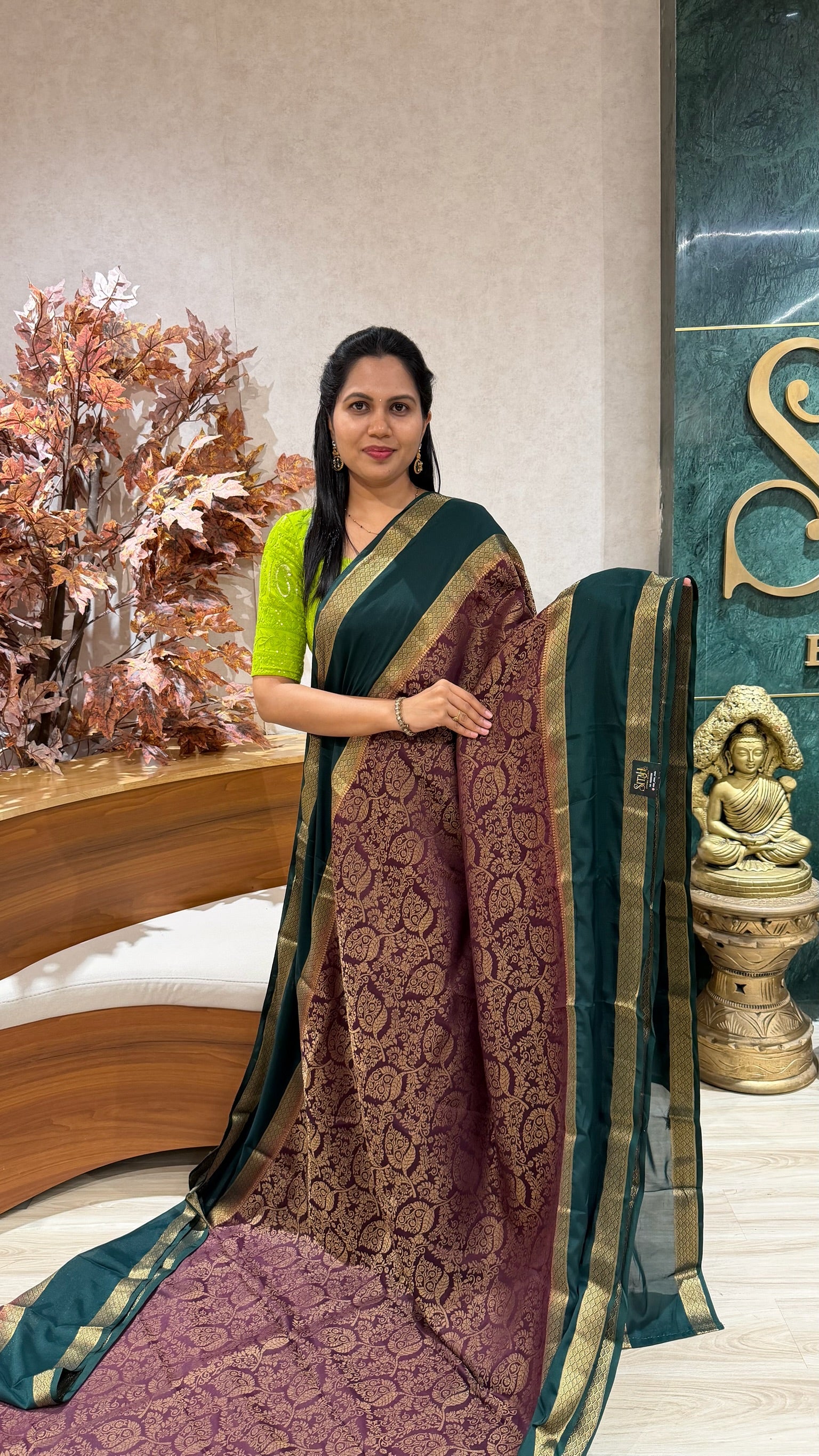 Brocade Mysore silk-sale