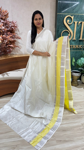 Mangalgiri white -yellow