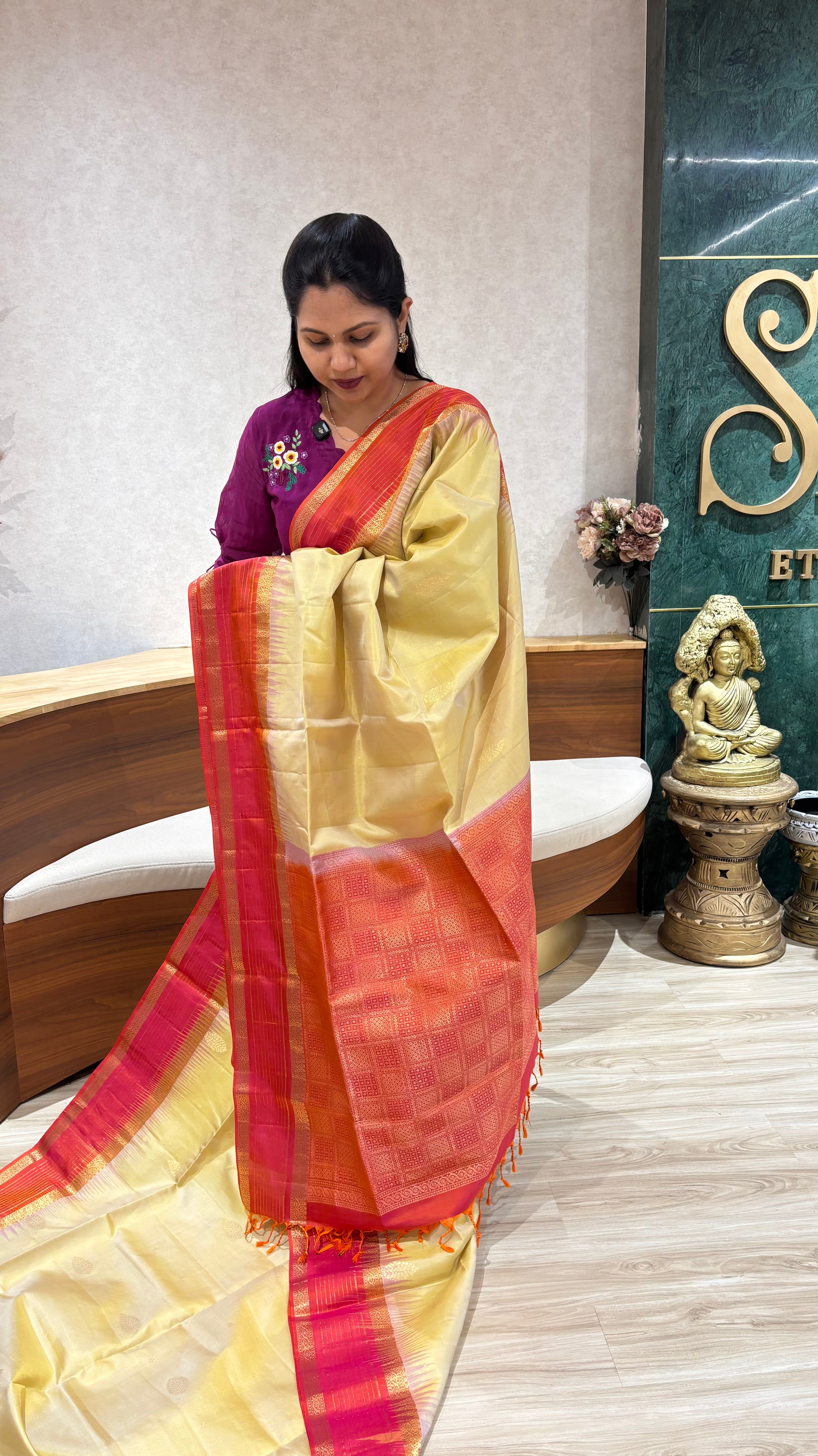 Handloom Light weight kanchi pattu