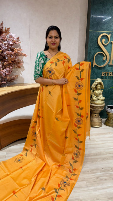 Tussar hand paint
