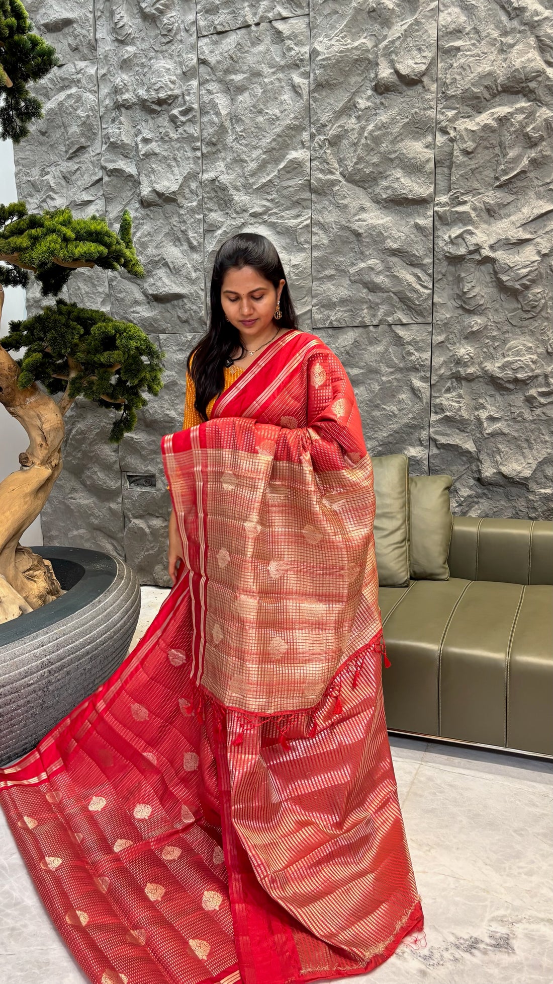 Budget mango pattu red
