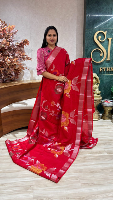 Paper silk red