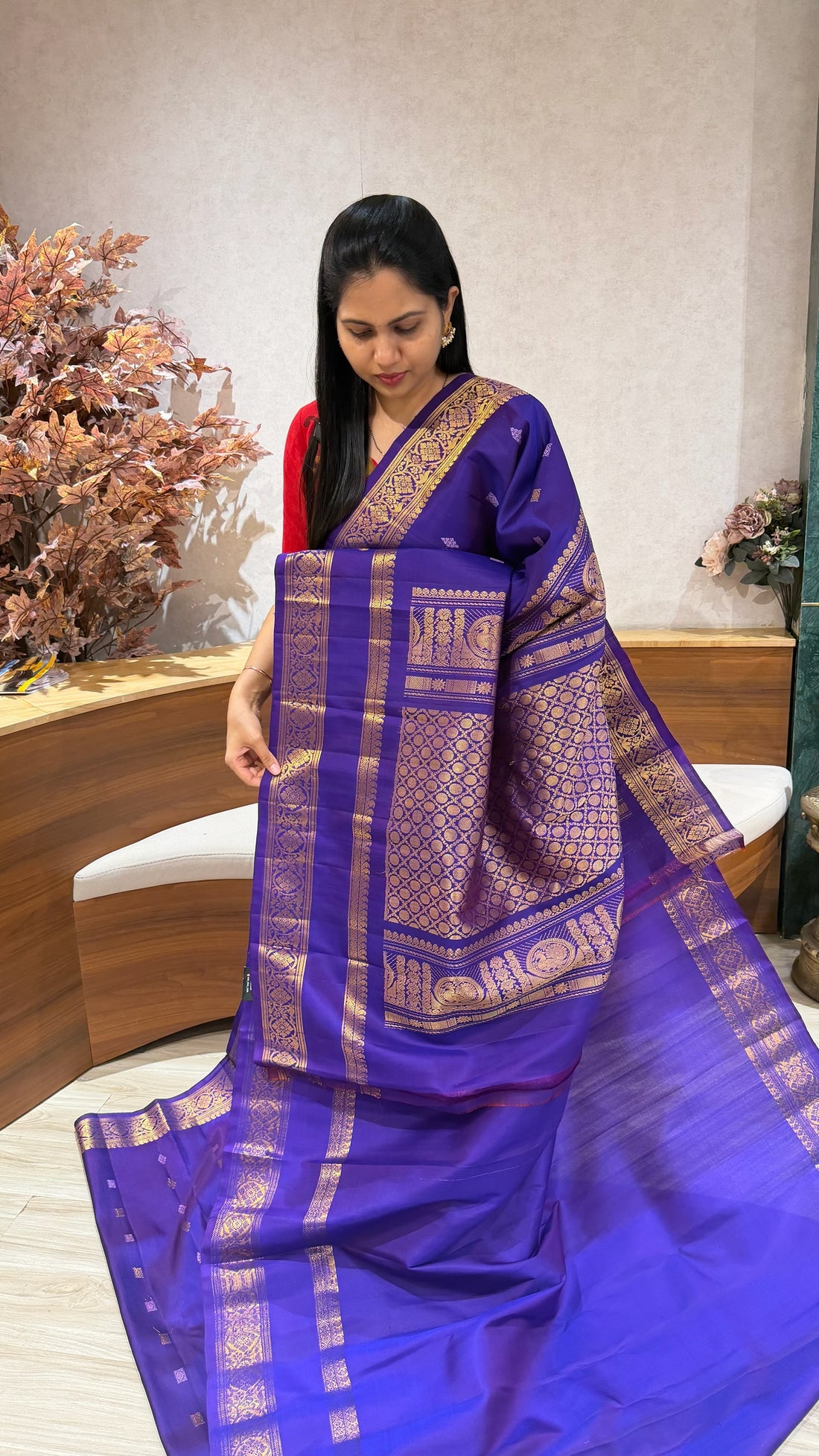 Handloom gadwal pattu