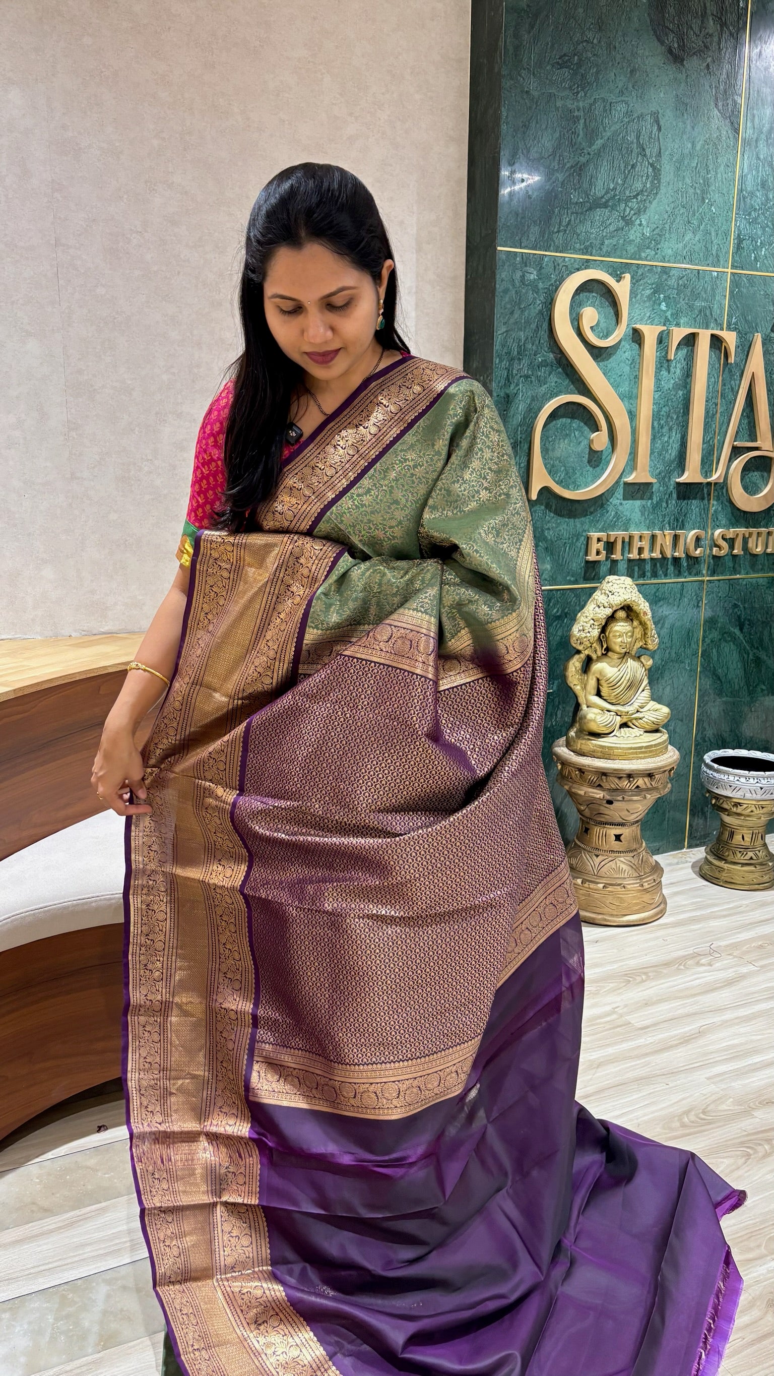 Handloom kanchi light weight