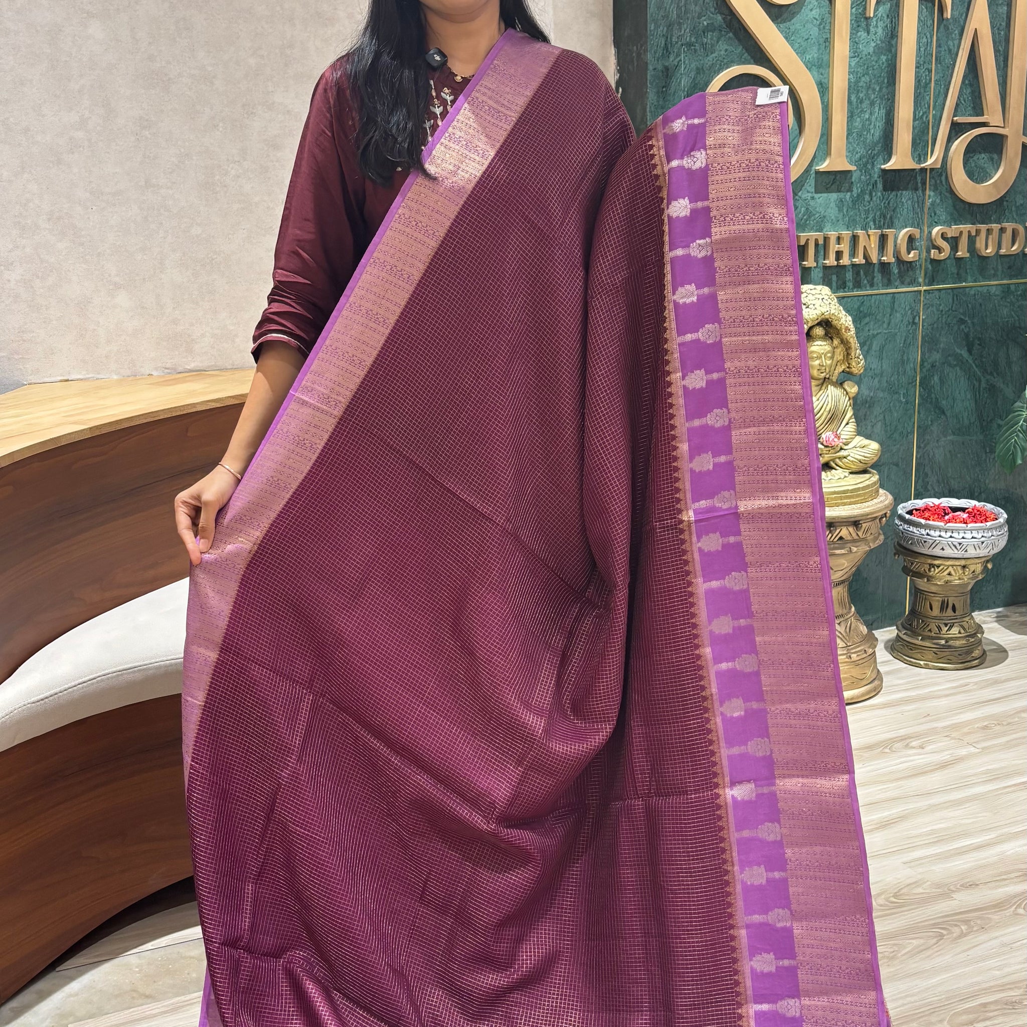 Russian silk wine-lavender pink