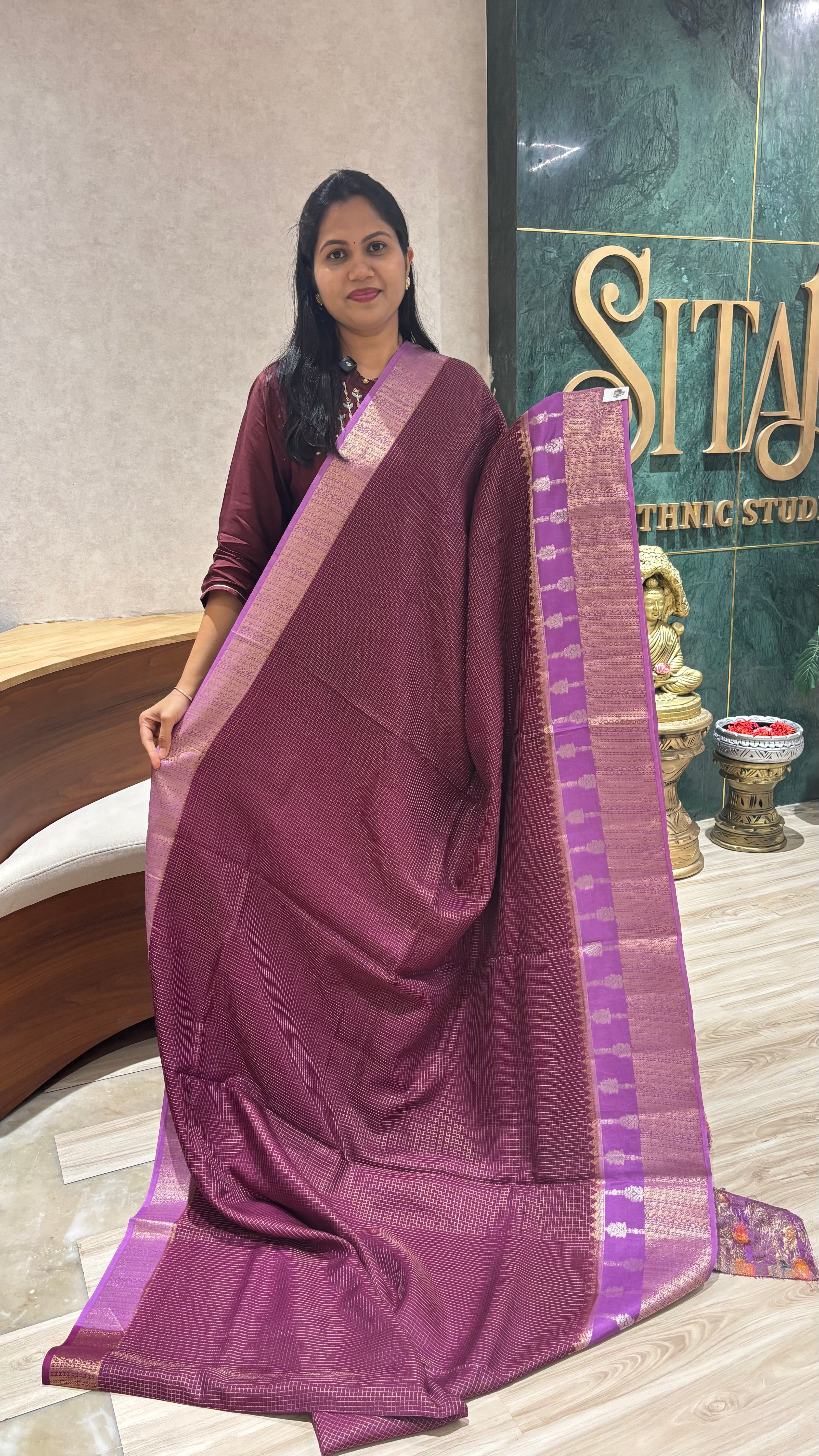 Russian silk wine-lavender pink