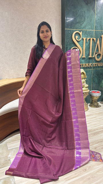 Russian silk wine-lavender pink