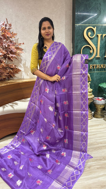 Kota silk weaving lavender