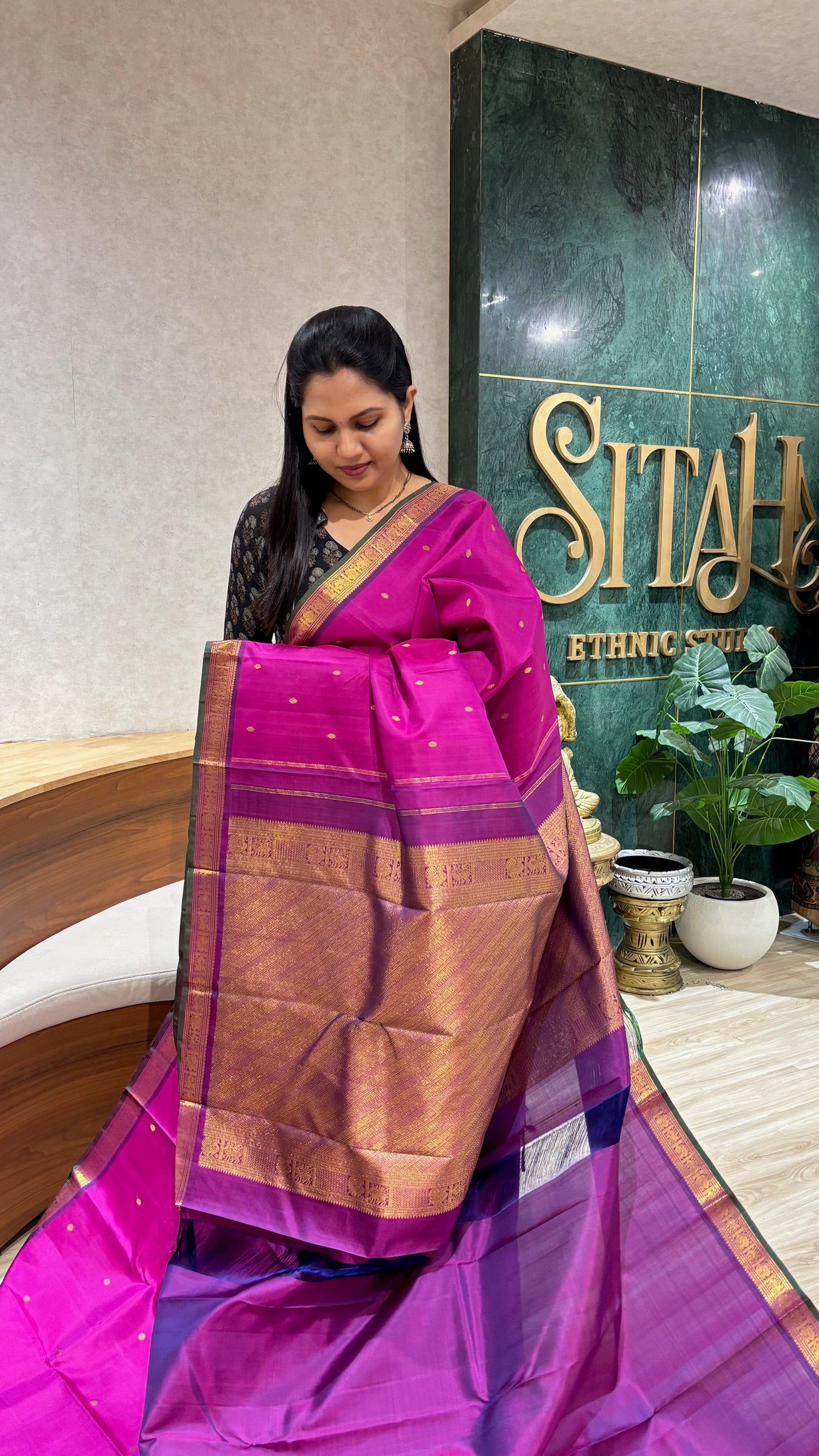 Small border kanchi pattu