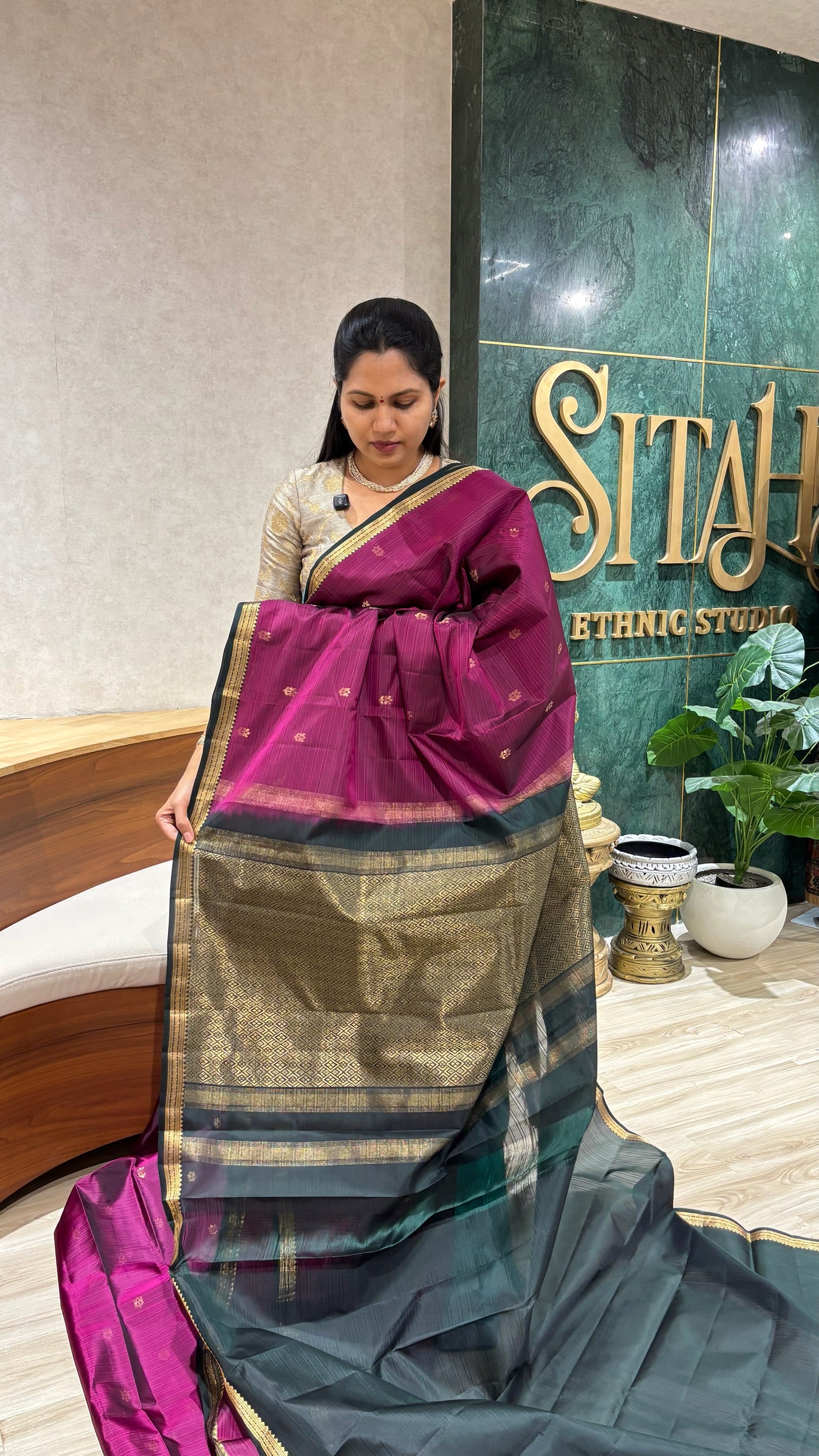 Small border kanchi pattu