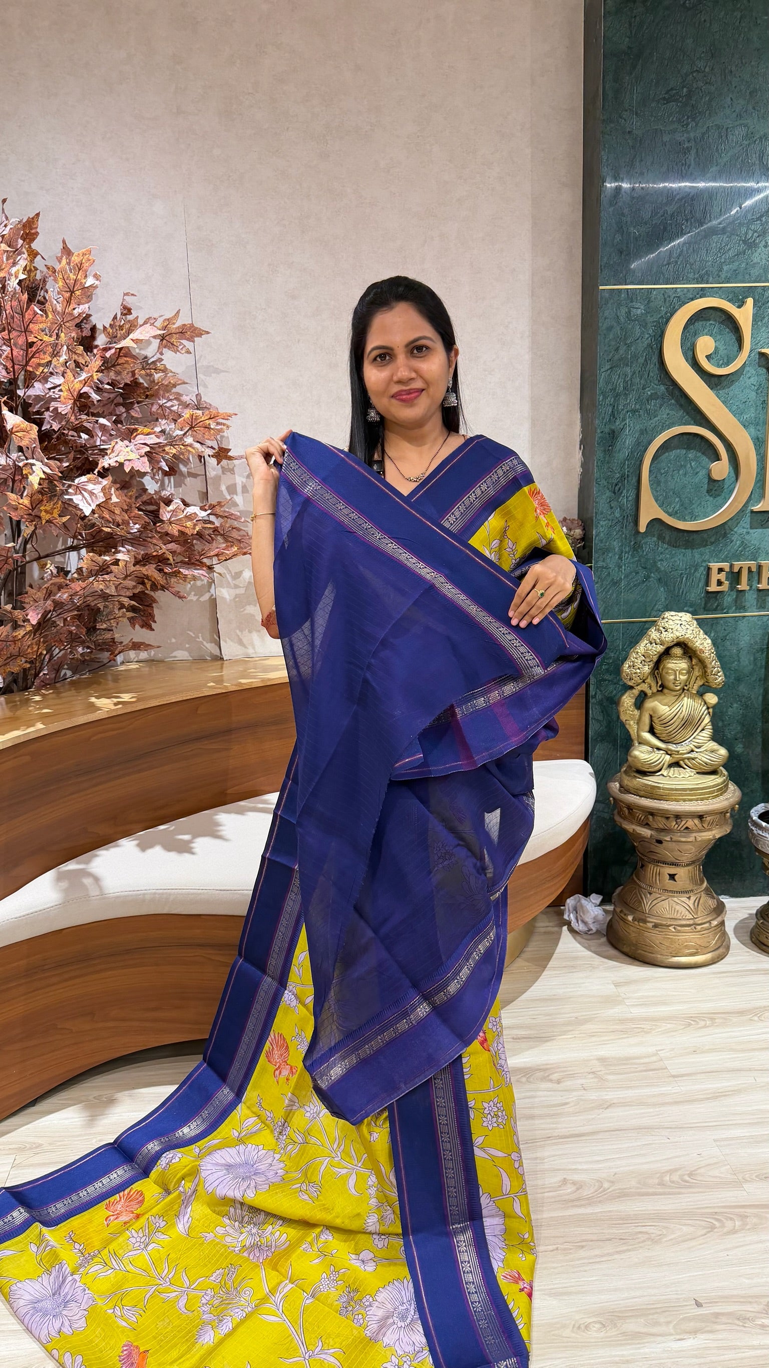 Digital print sarees