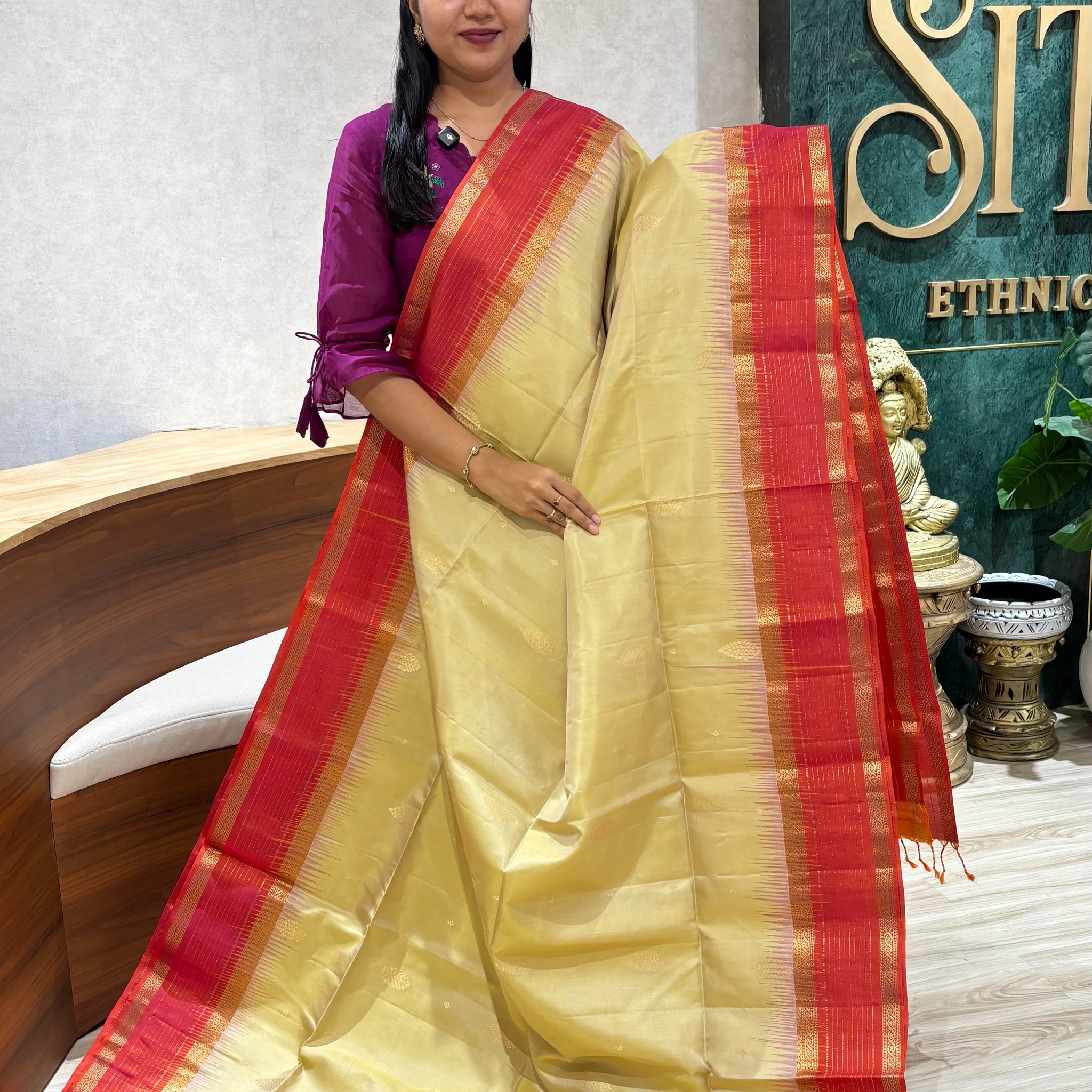 Handloom Light weight kanchi pattu