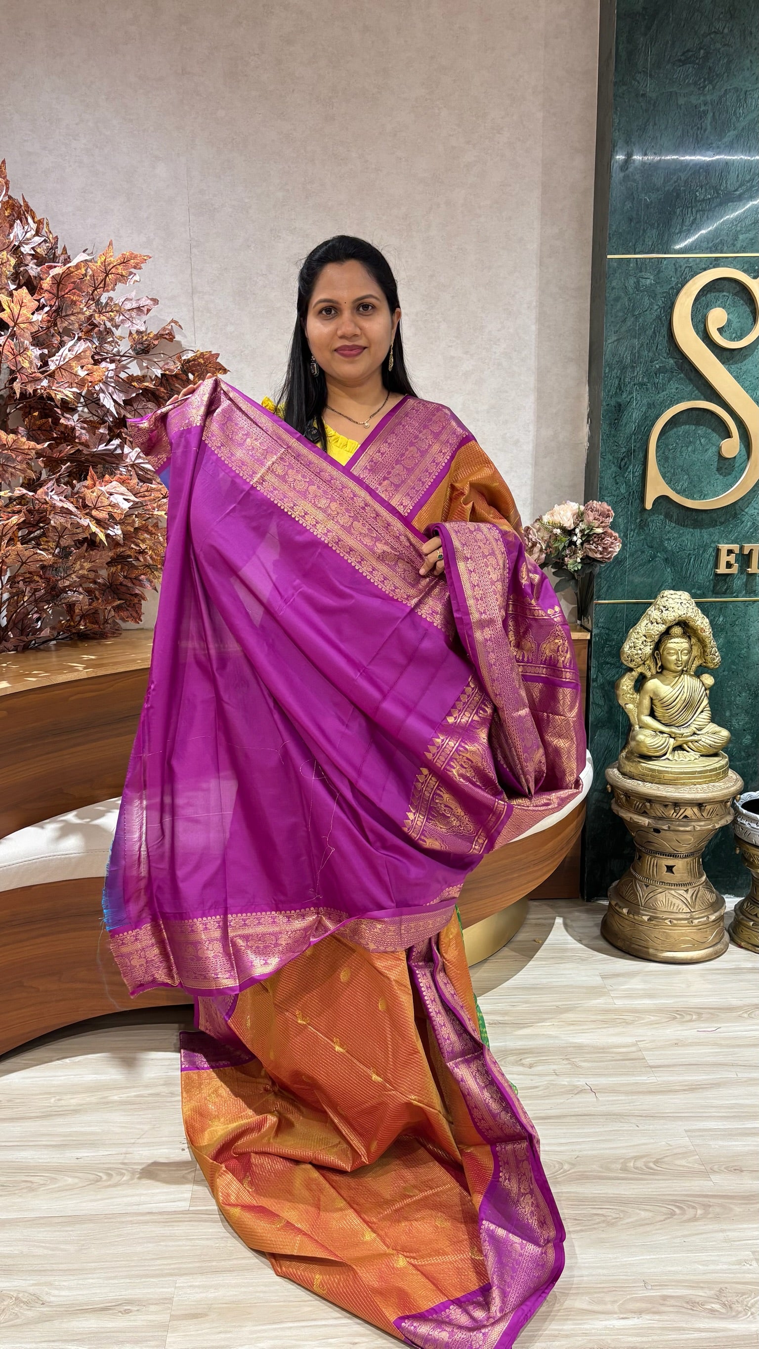 Semi Gadwal vintage check
