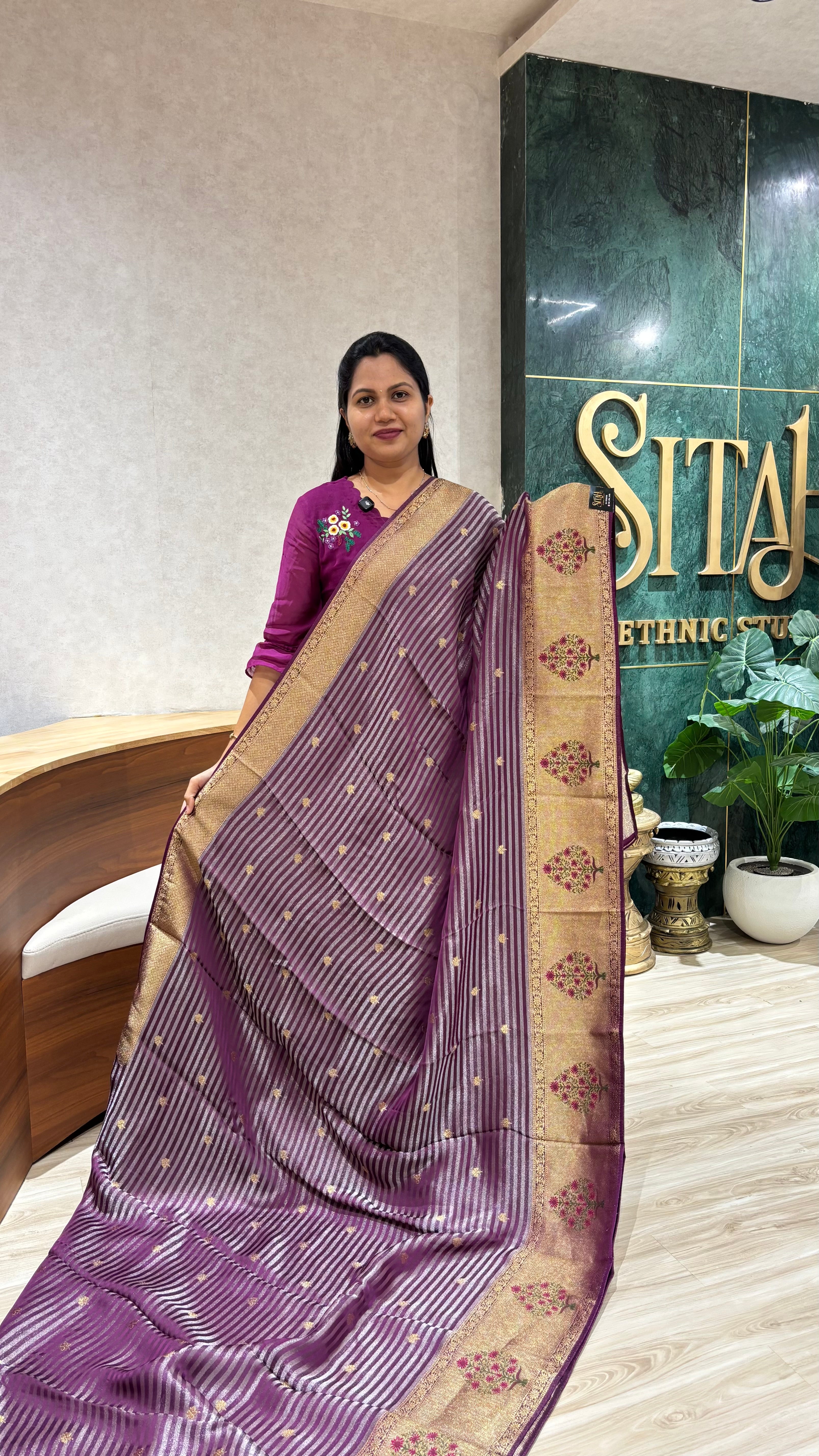 Mashru georgette wine