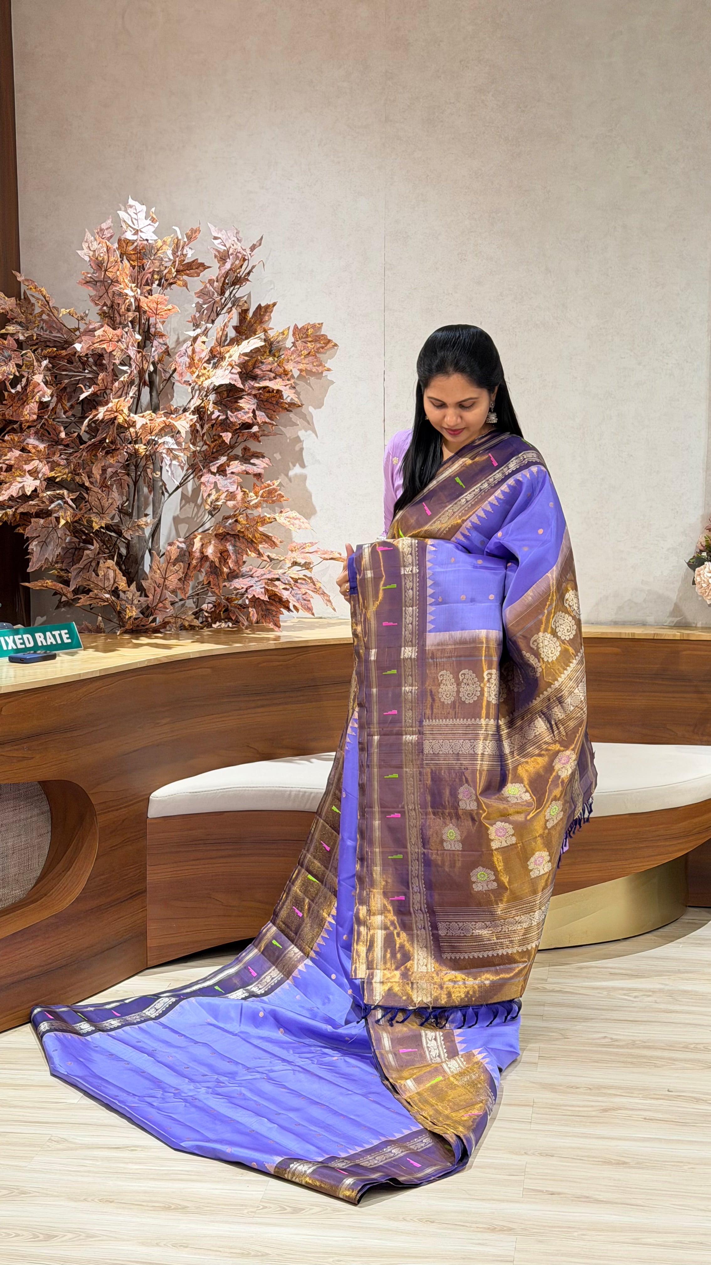 Handloom Gadwal tissue