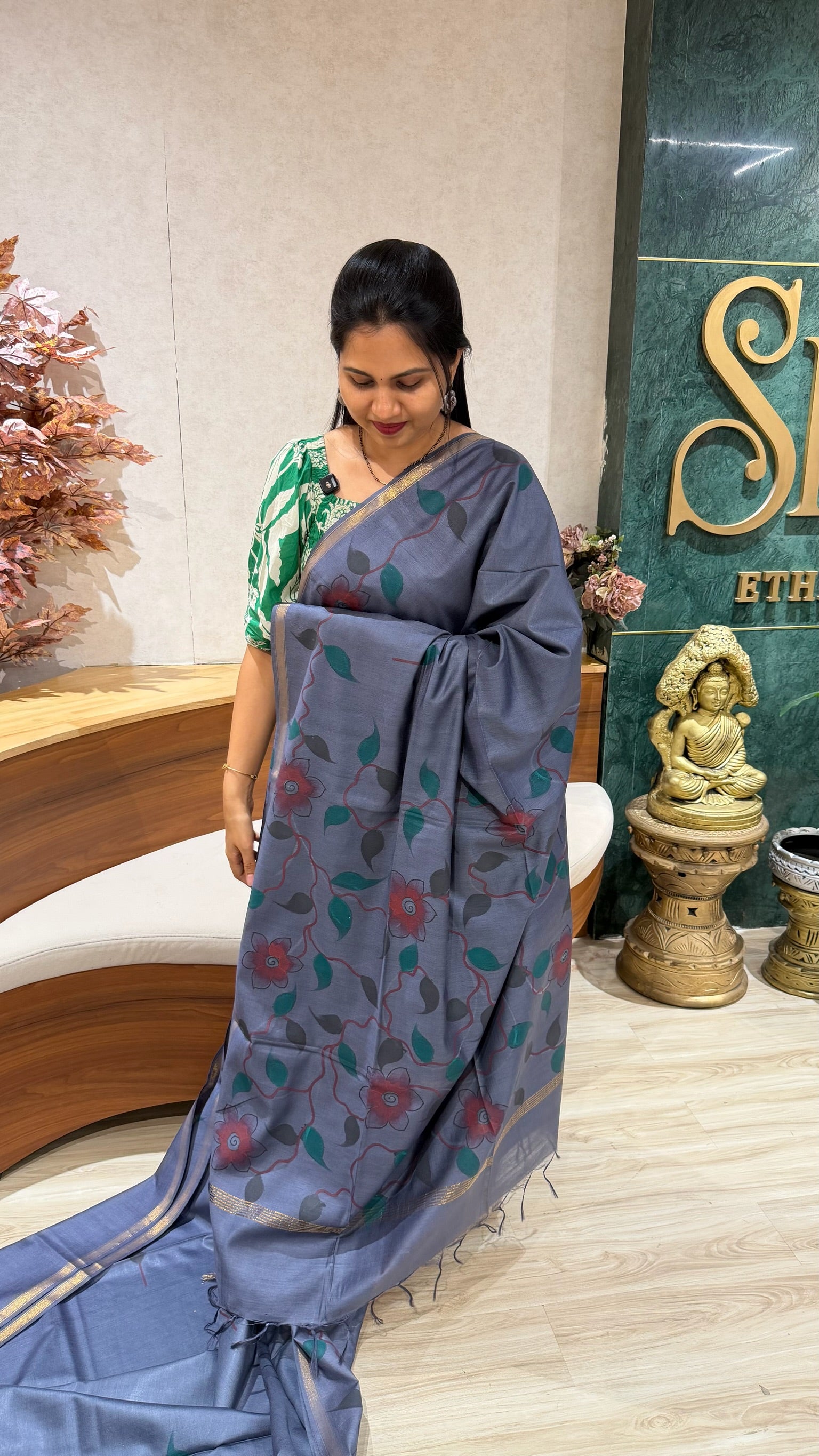 Tussar hand paint